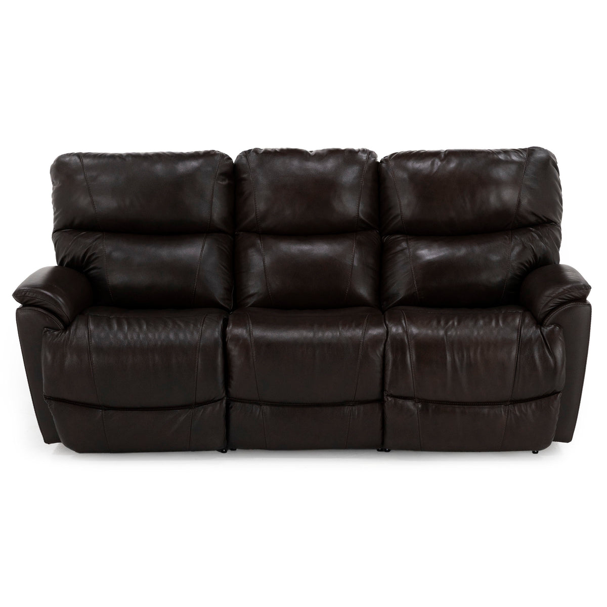 Trouper 3-Pc. Leather Fully Loaded Reclining Sofa With Wireless Remotes