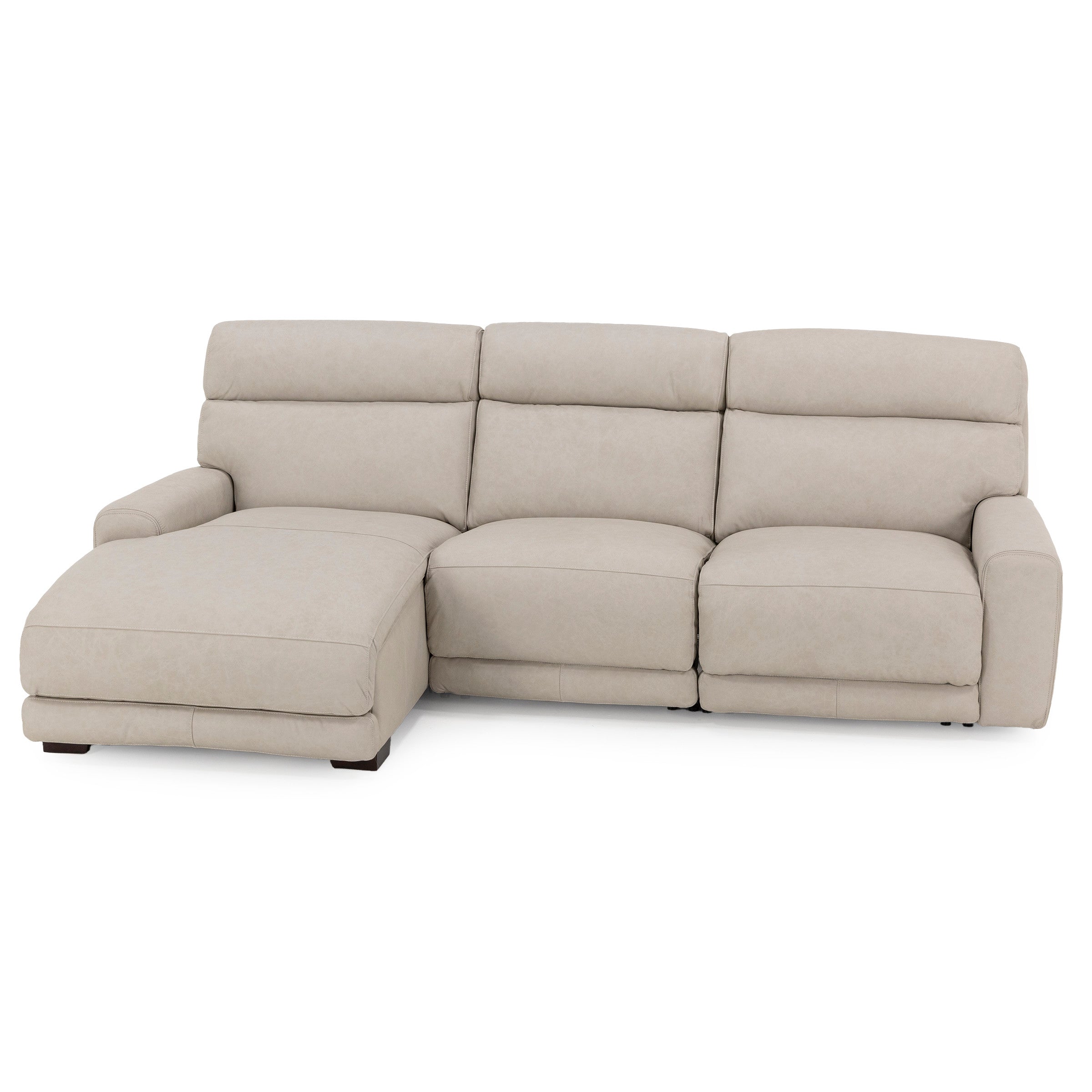 Morrow 3-Pc. Leather Fully Loaded Zero Gravity Reclining Chaise Sofa