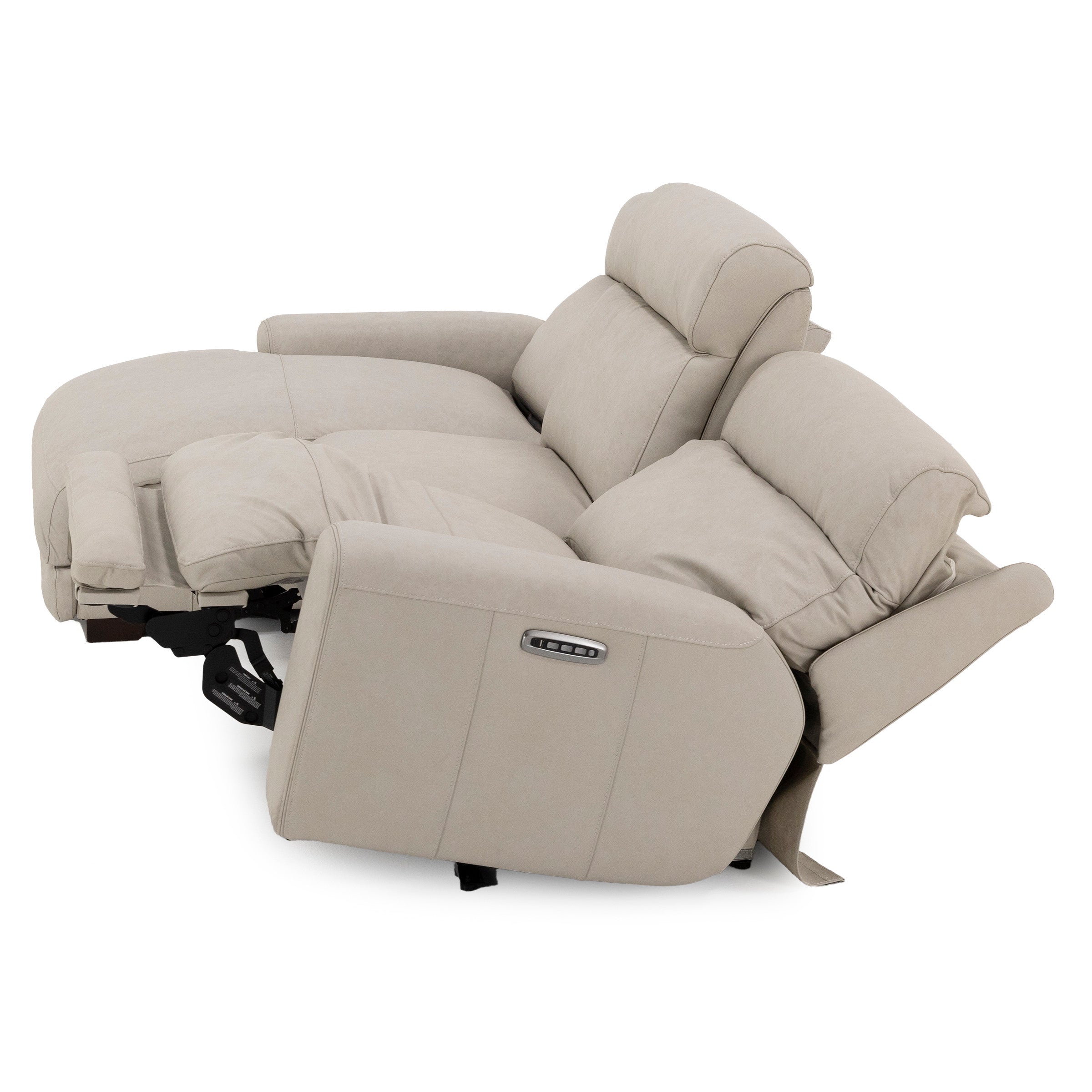 Morrow 3-Pc. Leather Fully Loaded Zero Gravity Reclining Chaise Sofa
