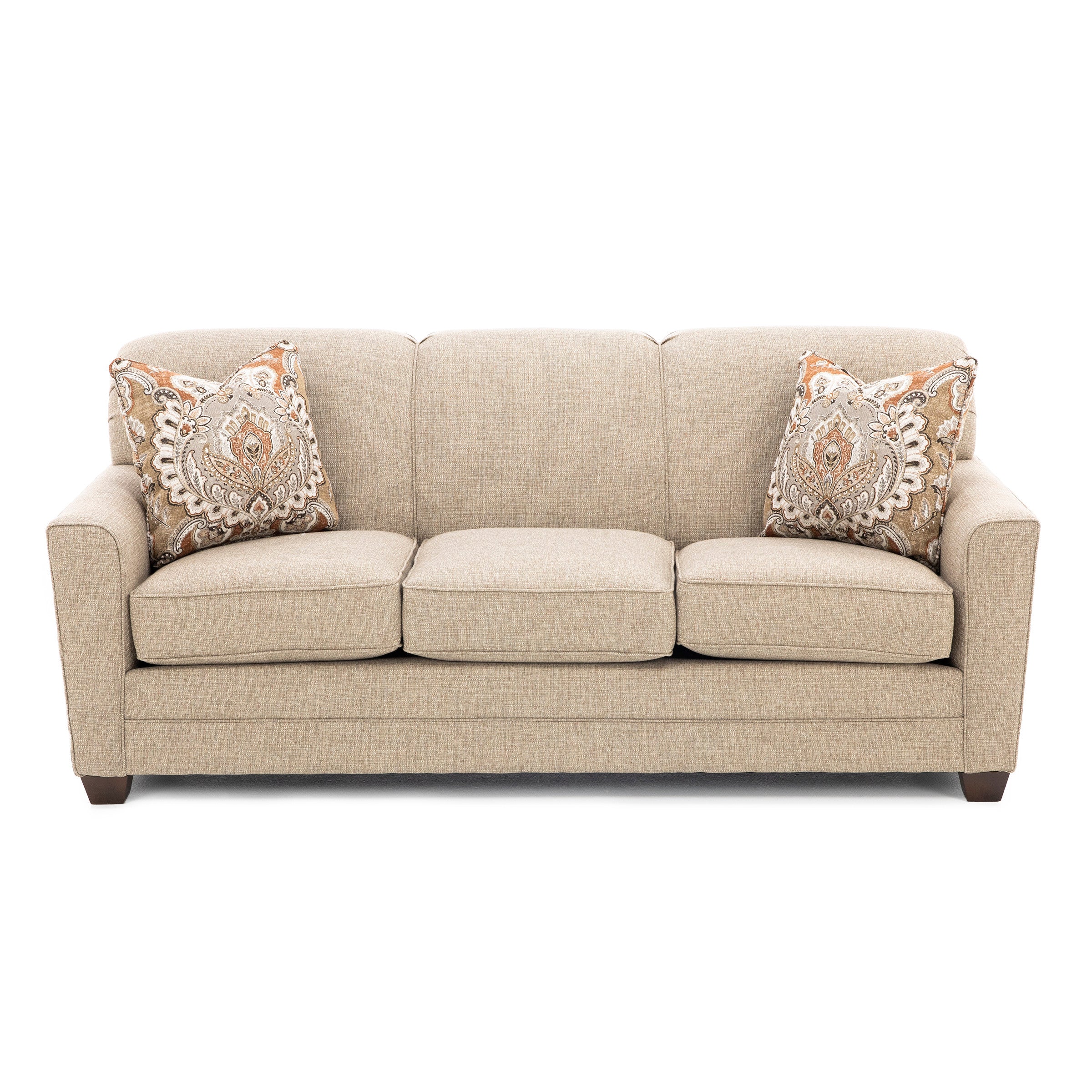 Amy Flair Arm High Tight Back Sofa