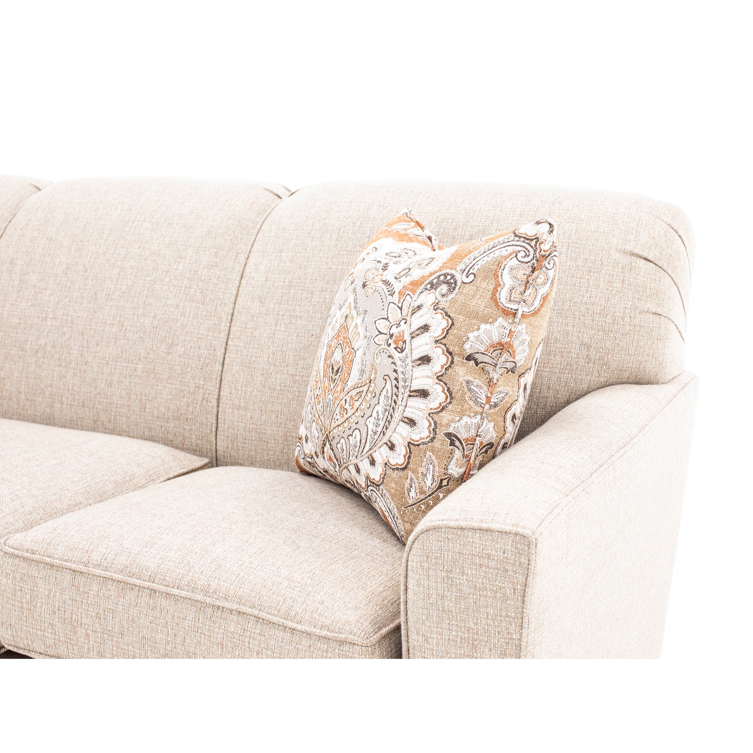 Amy Flair Arm High Tight Back Sofa