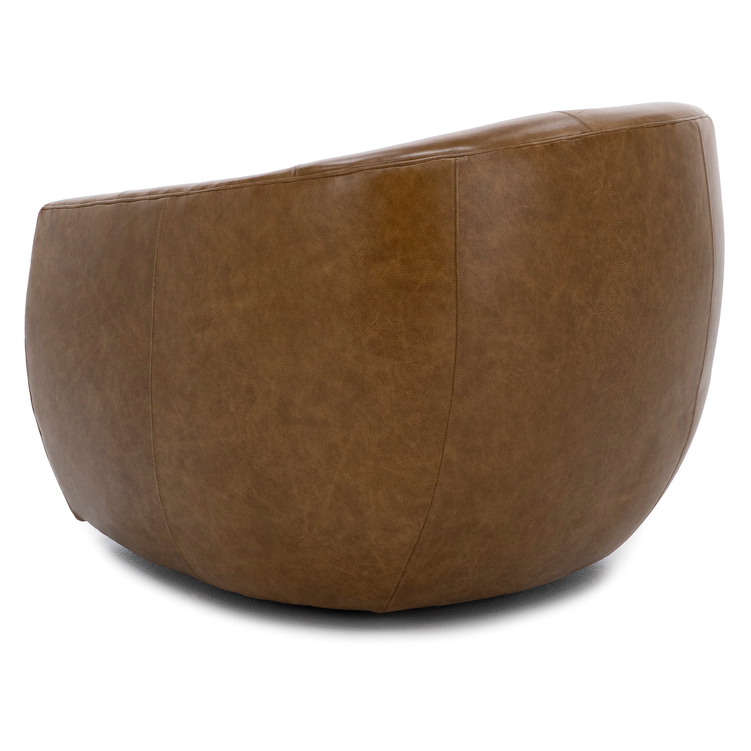 Catelyn Leather Swivel Accent Chair