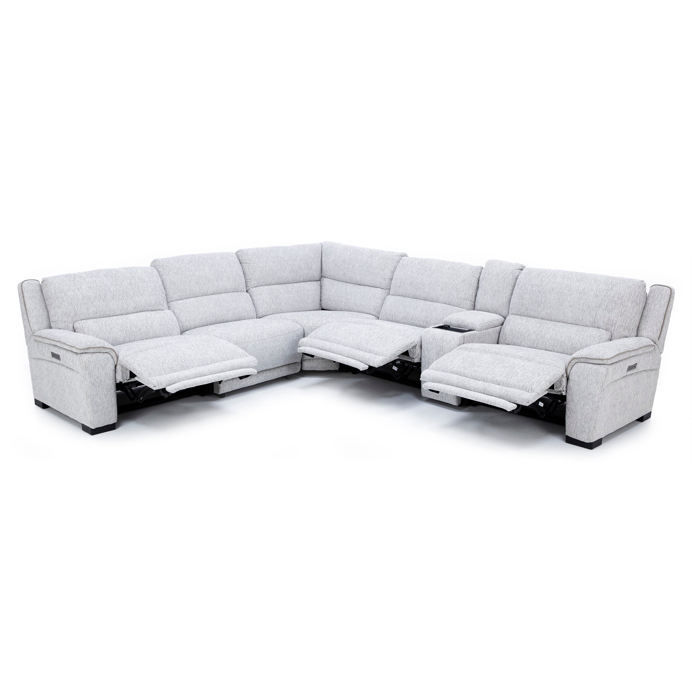 Jayden 5-Pc. Power Headrest Zero Gravity Reclining Sectional for