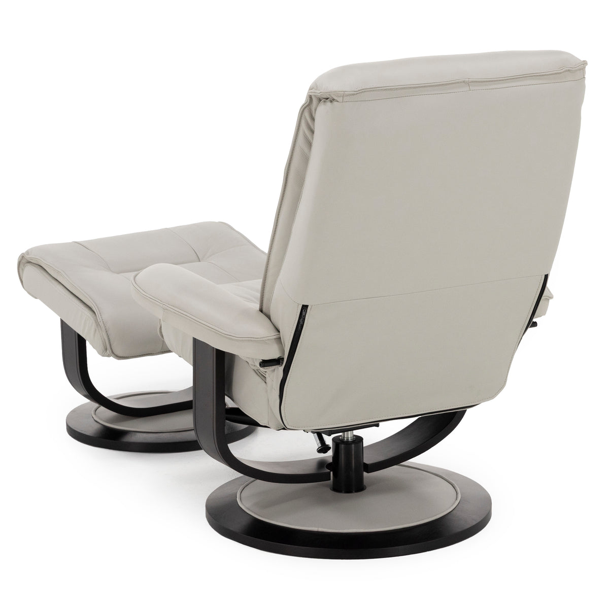 Genevive Leather Chair and Ottoman Set