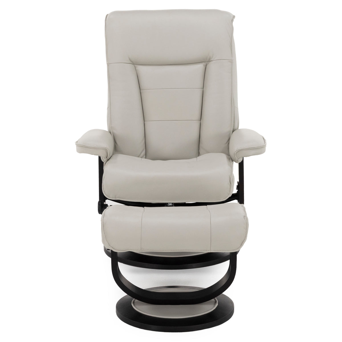 Genevive Leather Chair and Ottoman Set