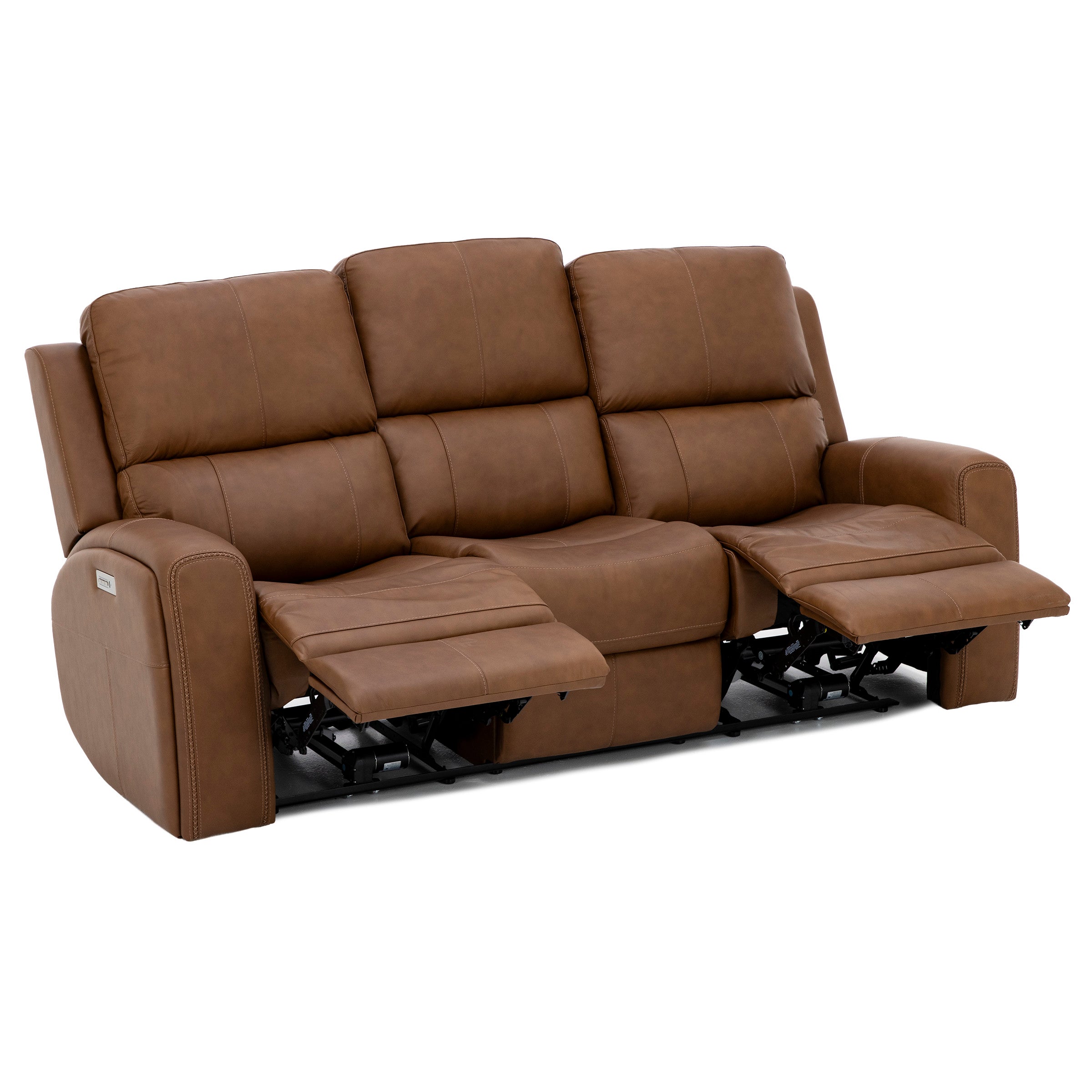Flexsteel Landon Leather Zero Gravity Fully Loaded Reclining Sofa