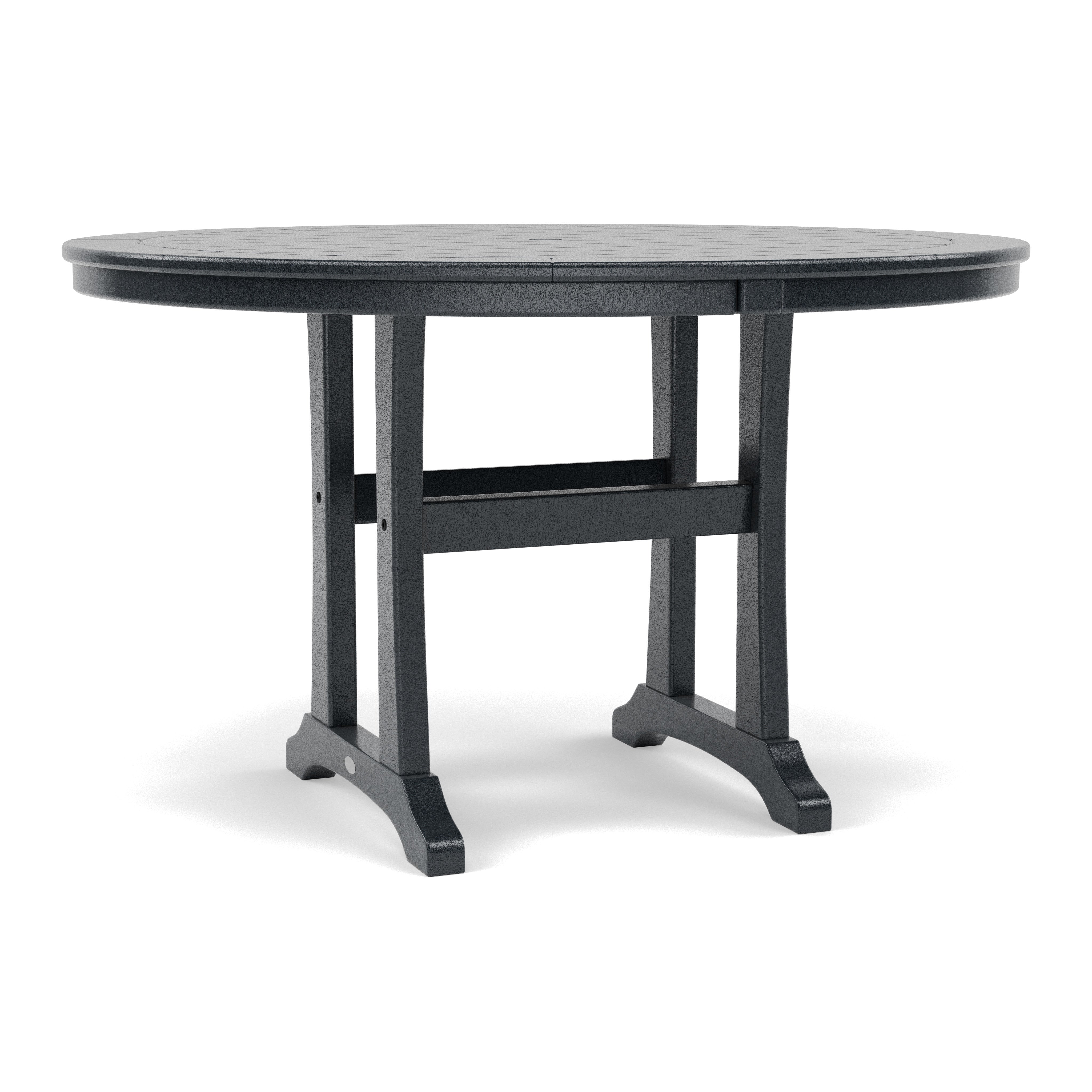Nautical 48" Round Trestle Dining Table
