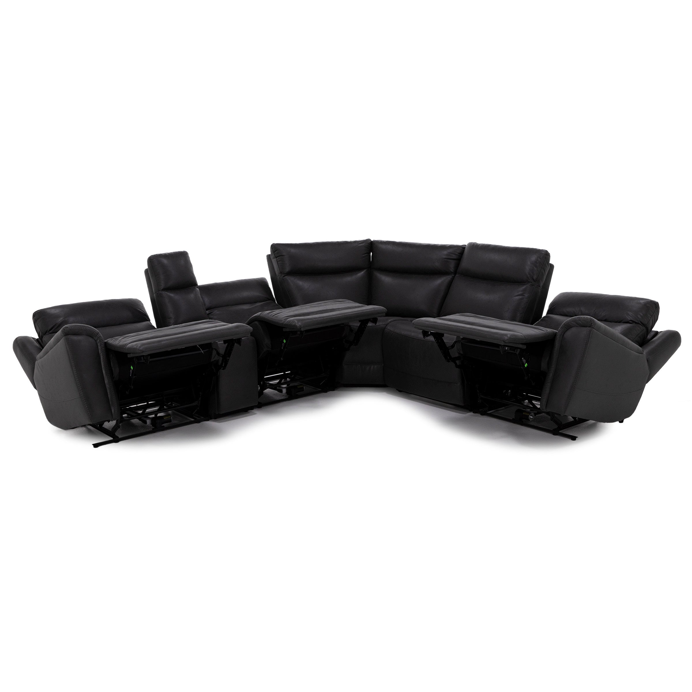 Tahoe 6-Pc. Fully Loaded Zero Gravity Reclining Modular With Heat And Massage