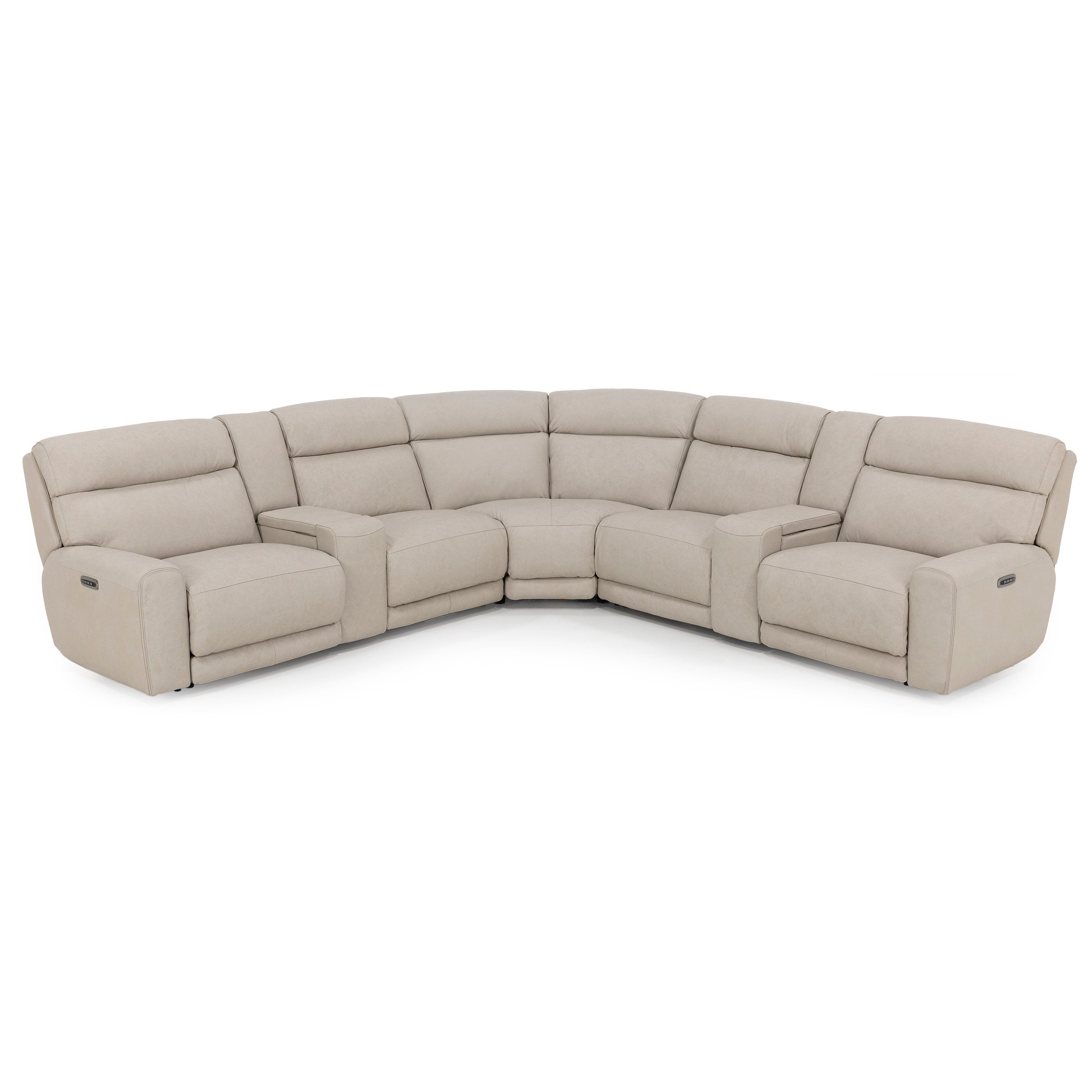 Morrow 7-Pc. Leather Fully Loaded Zero Gravity Reclining Modular
