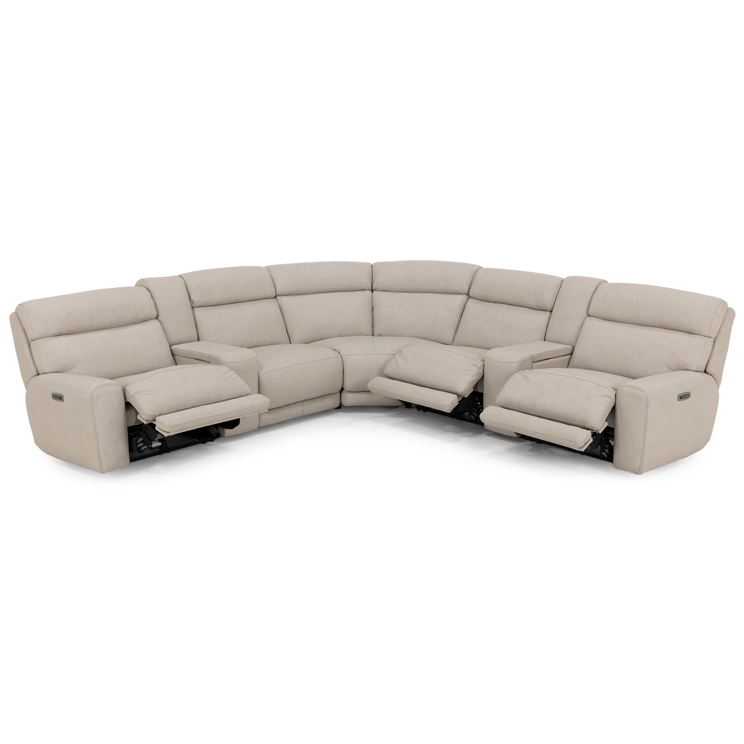 Morrow 7-Pc. Leather Fully Loaded Zero Gravity Reclining Modular