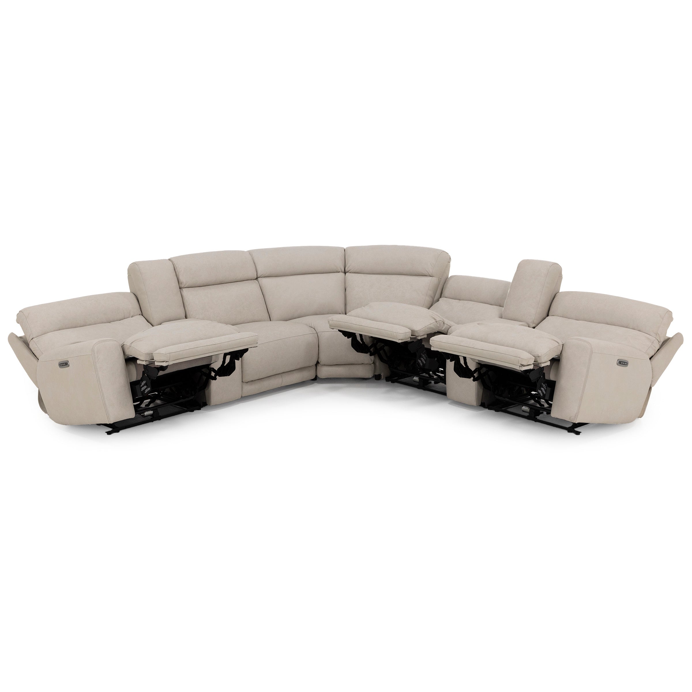 Morrow 7-Pc. Leather Fully Loaded Zero Gravity Reclining Modular