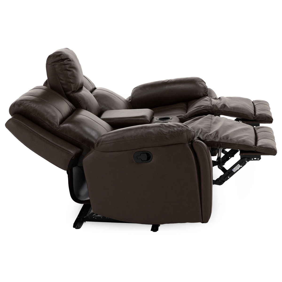 Palace 3-Pc. Leather Reclining Console Loveseat