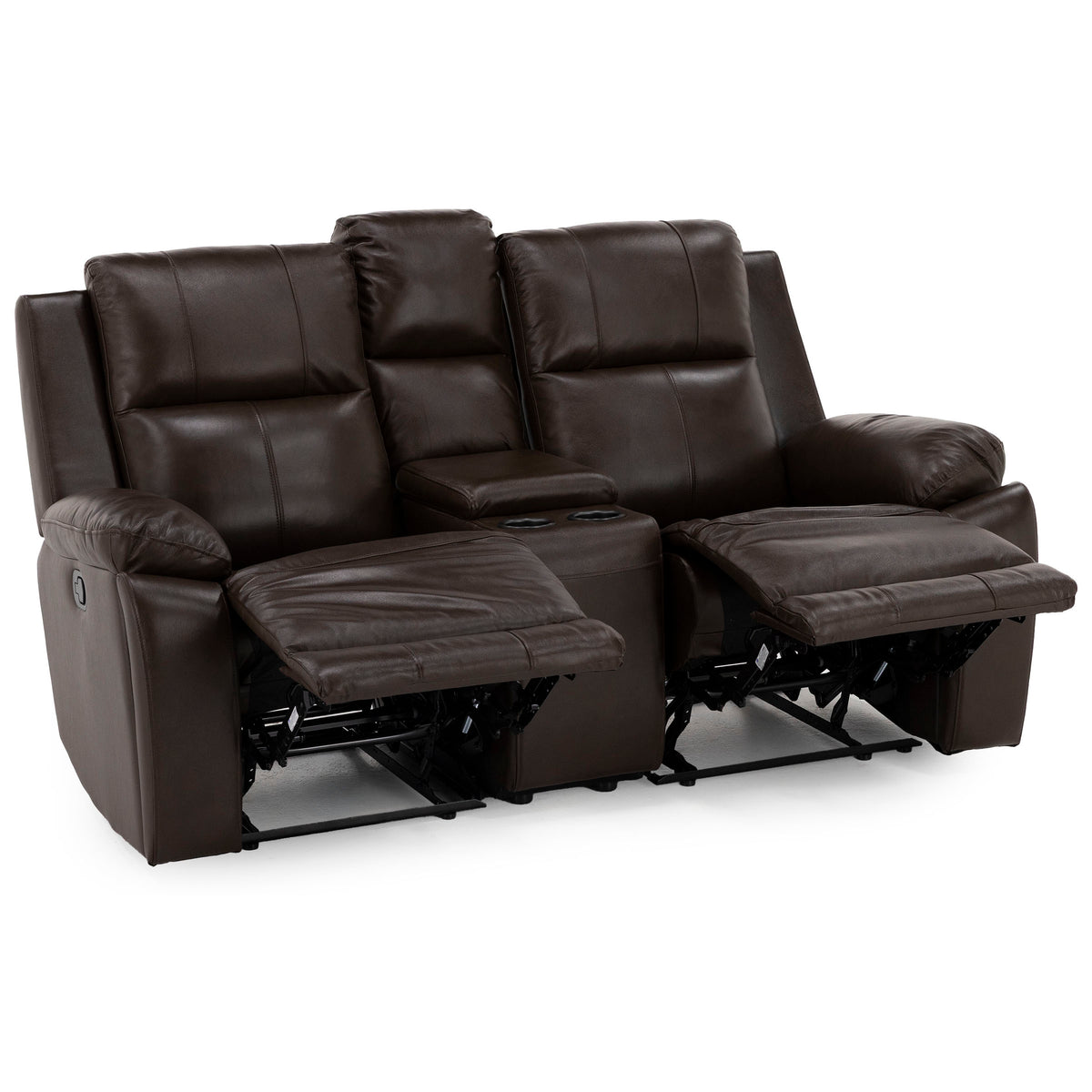 Palace 3-Pc. Leather Reclining Console Loveseat