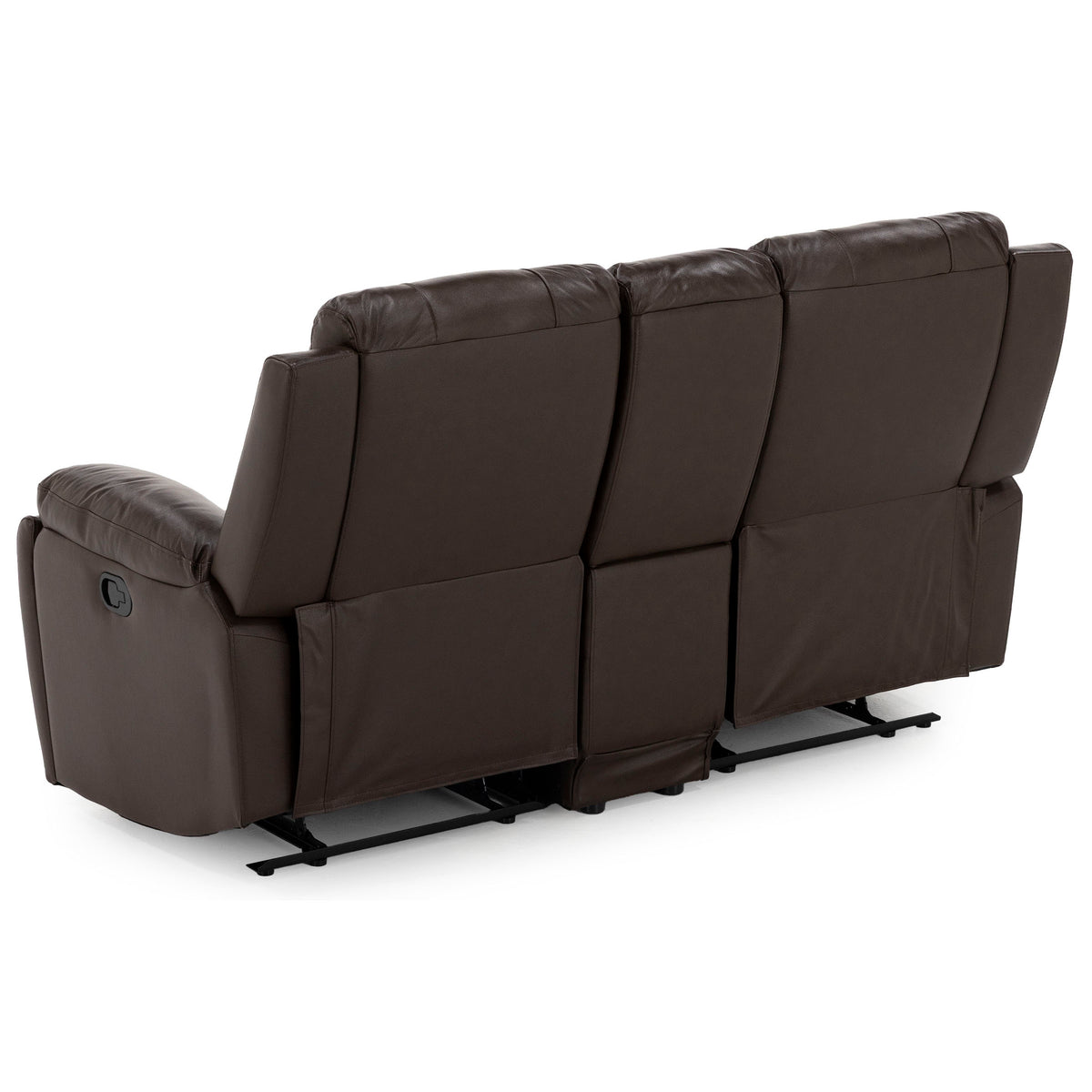 Palace 3-Pc. Leather Reclining Console Loveseat