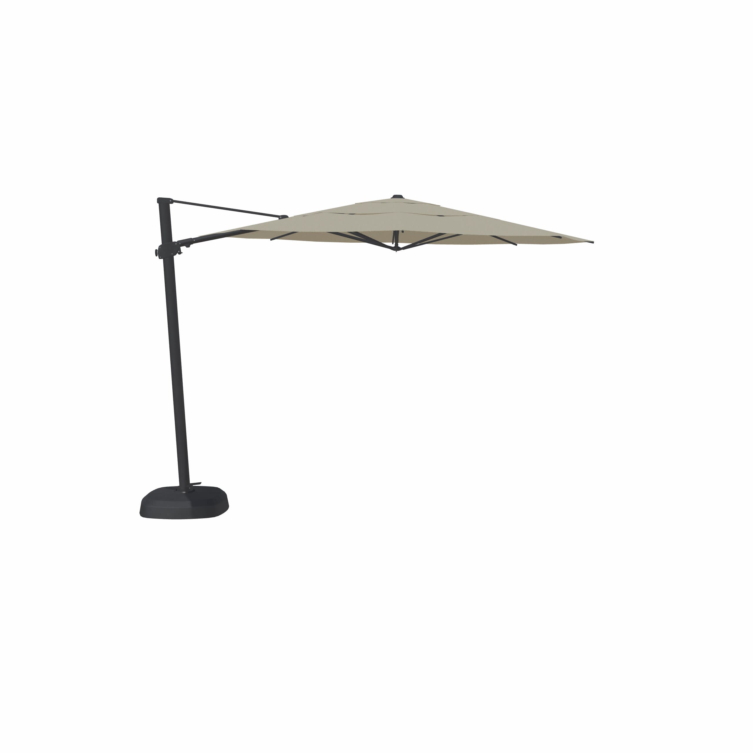 2-Pc 11' Cantilever Silver Linen Umbrella for your Outdoor – Steinhafels Furniture