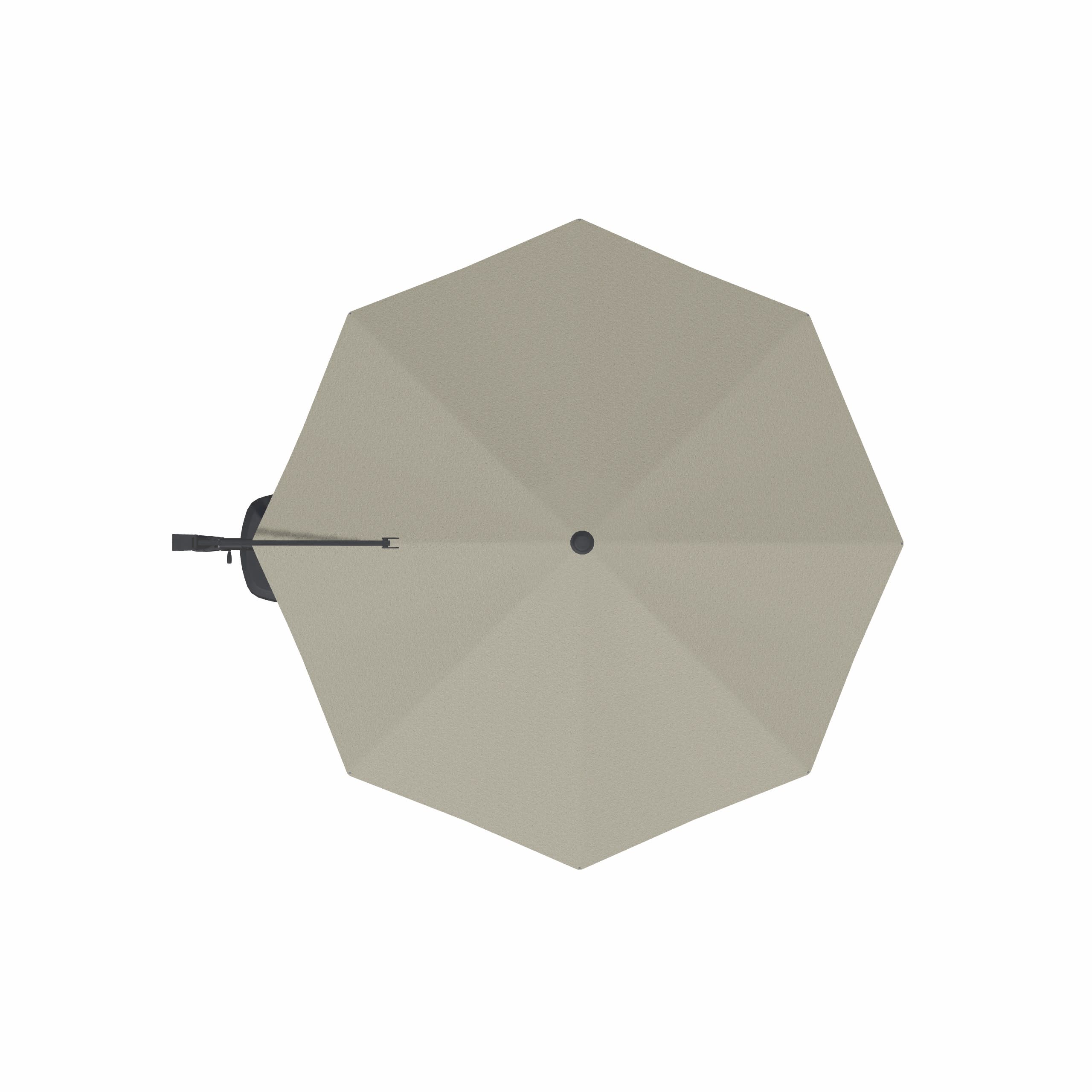 2-Pc 11' Cantilever Silver Linen Umbrella for your Outdoor – Steinhafels Furniture