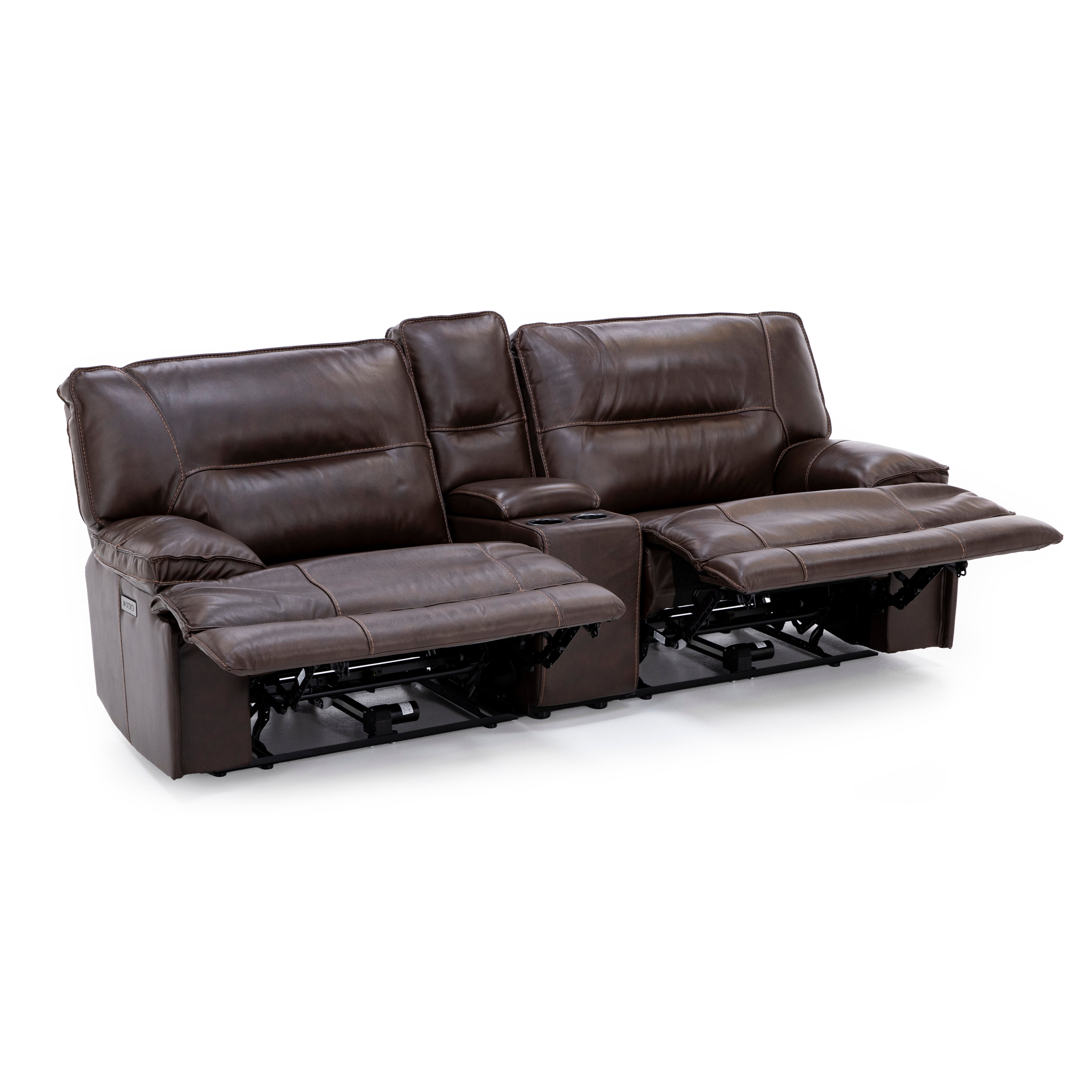 Mustang 3-Pc. Power Headrest Reclining Console Loveseat