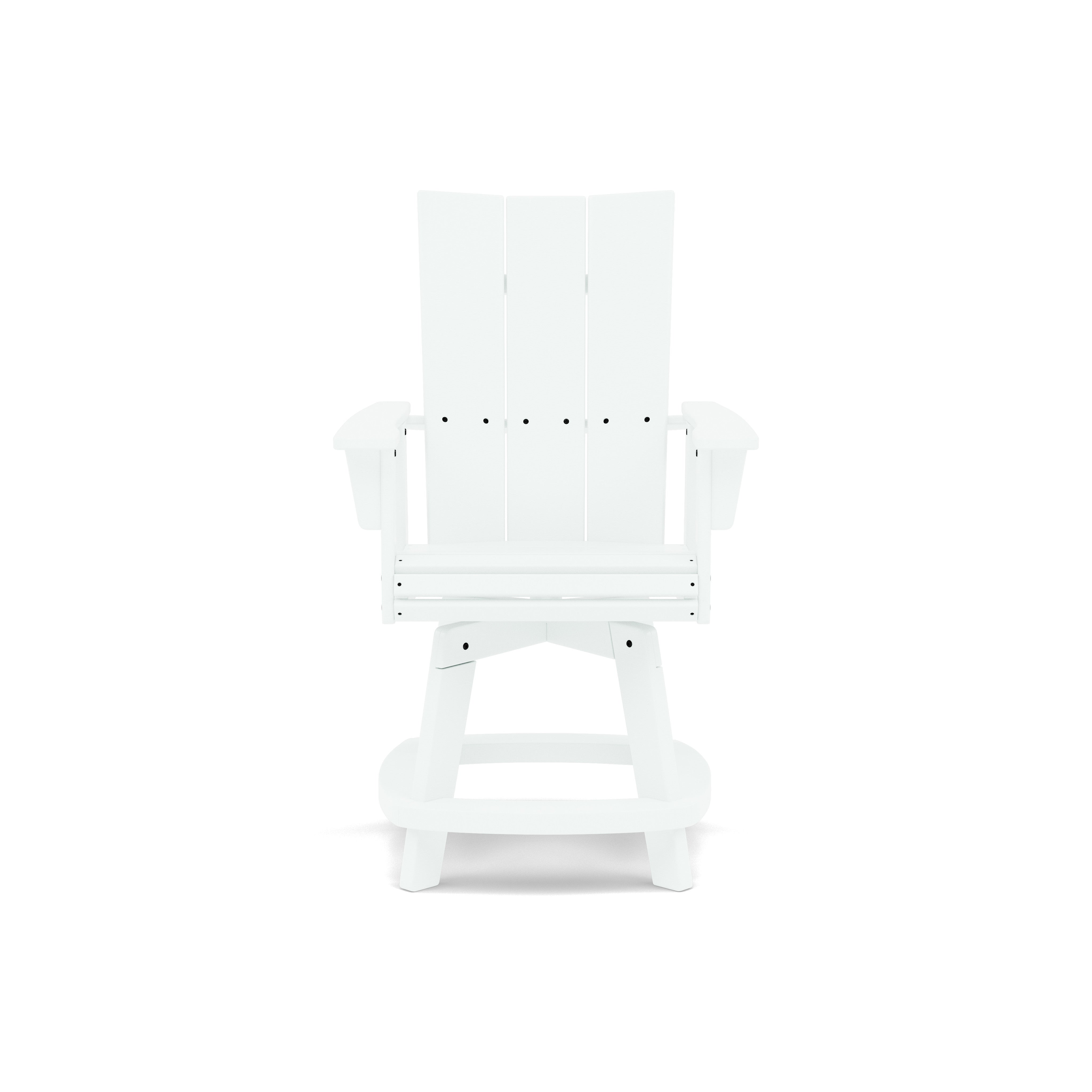 Modern Curveback Adirondack Swivel Counter Chair