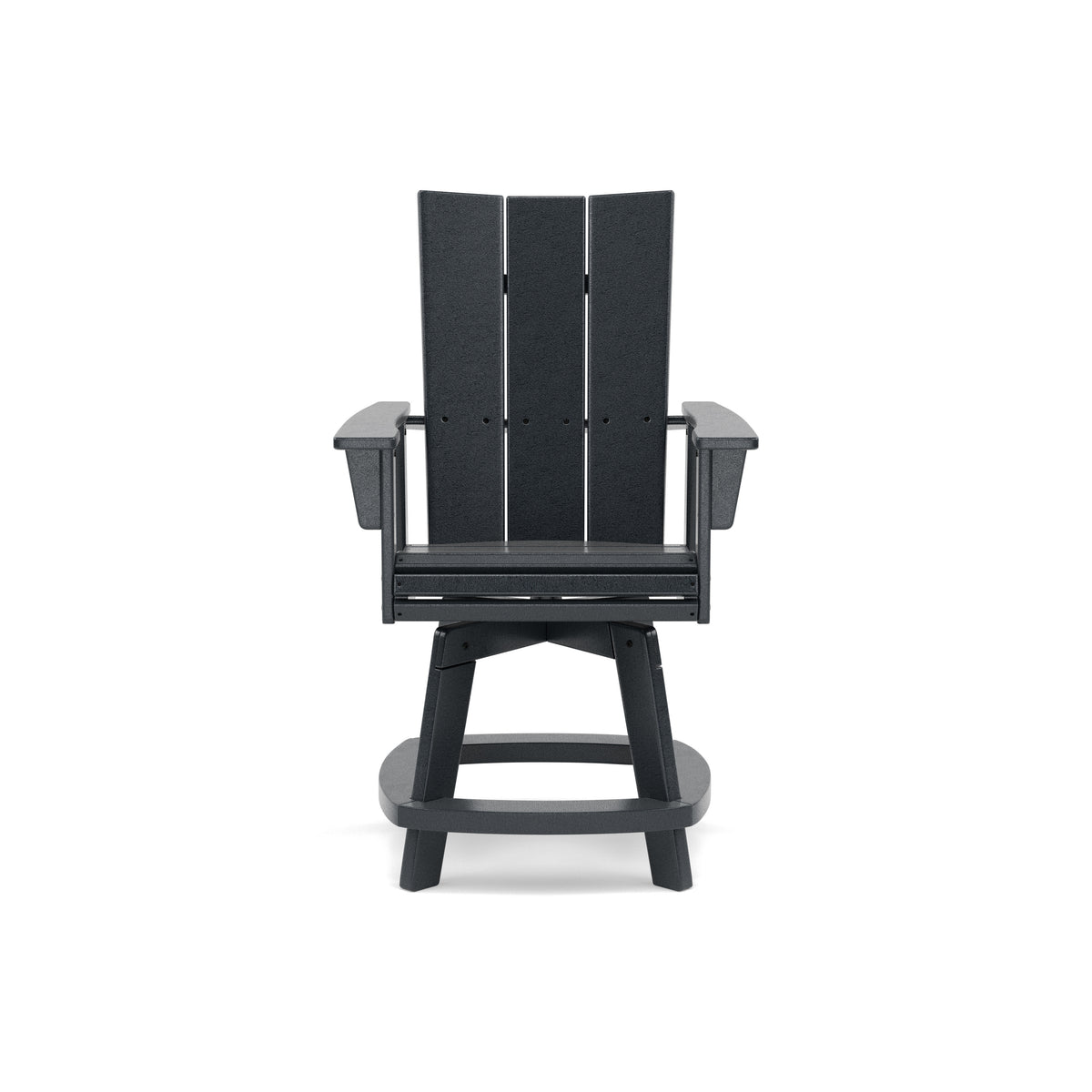 Modern Curveback Adirondack Swivel Counter Chair