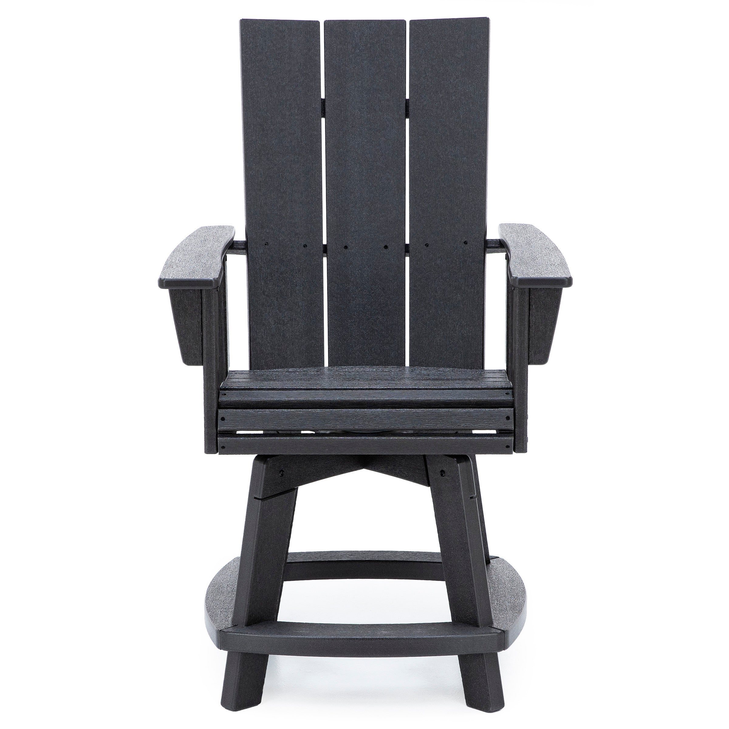 Modern Curveback Adirondack Swivel Counter Chair