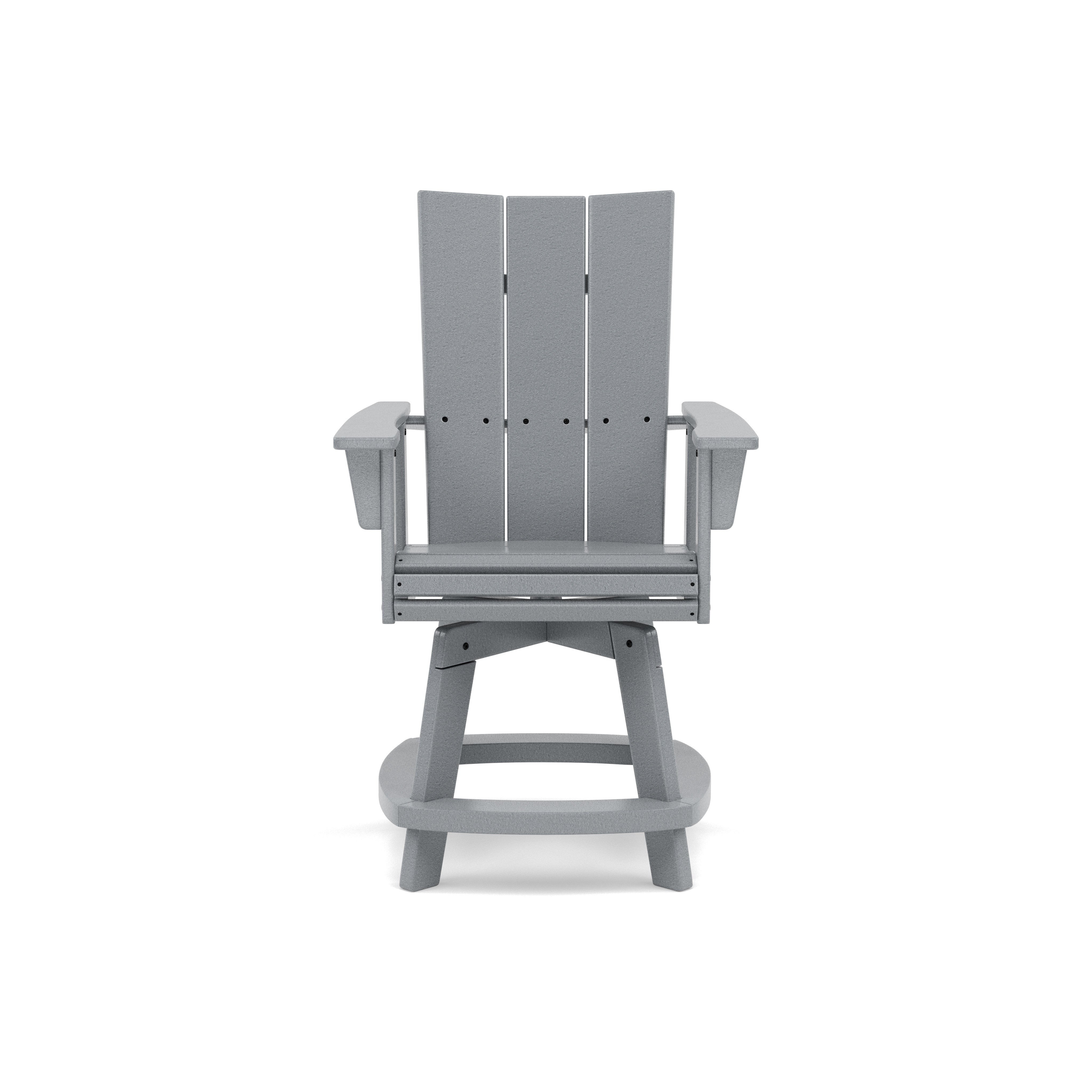 Modern Curveback Adirondack Swivel Counter Chair
