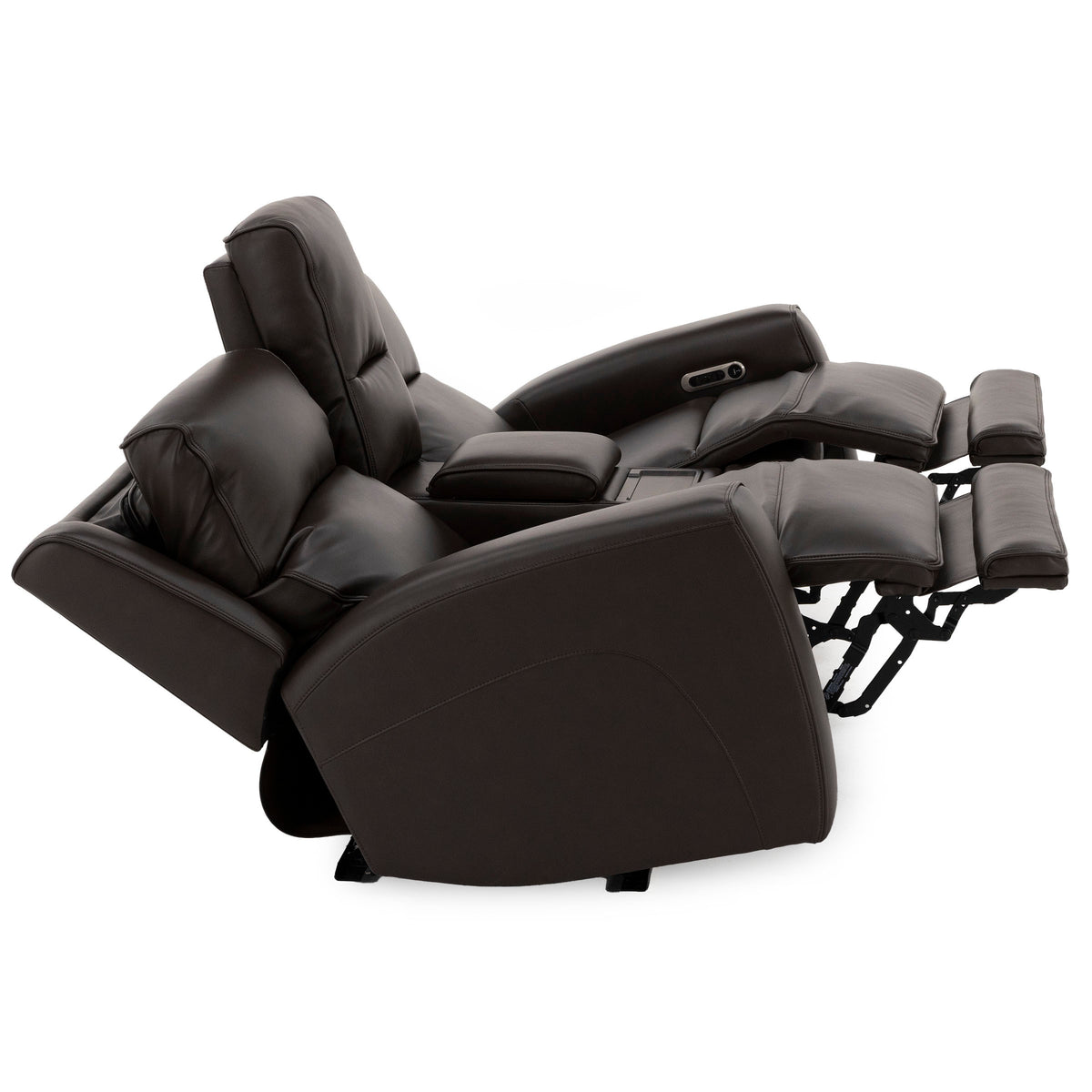 Shawna Power Headrest Reclining Console Loveseat