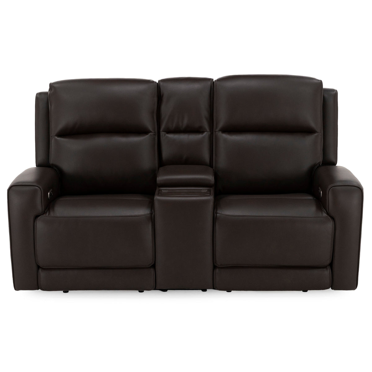 Shawna Power Headrest Reclining Console Loveseat
