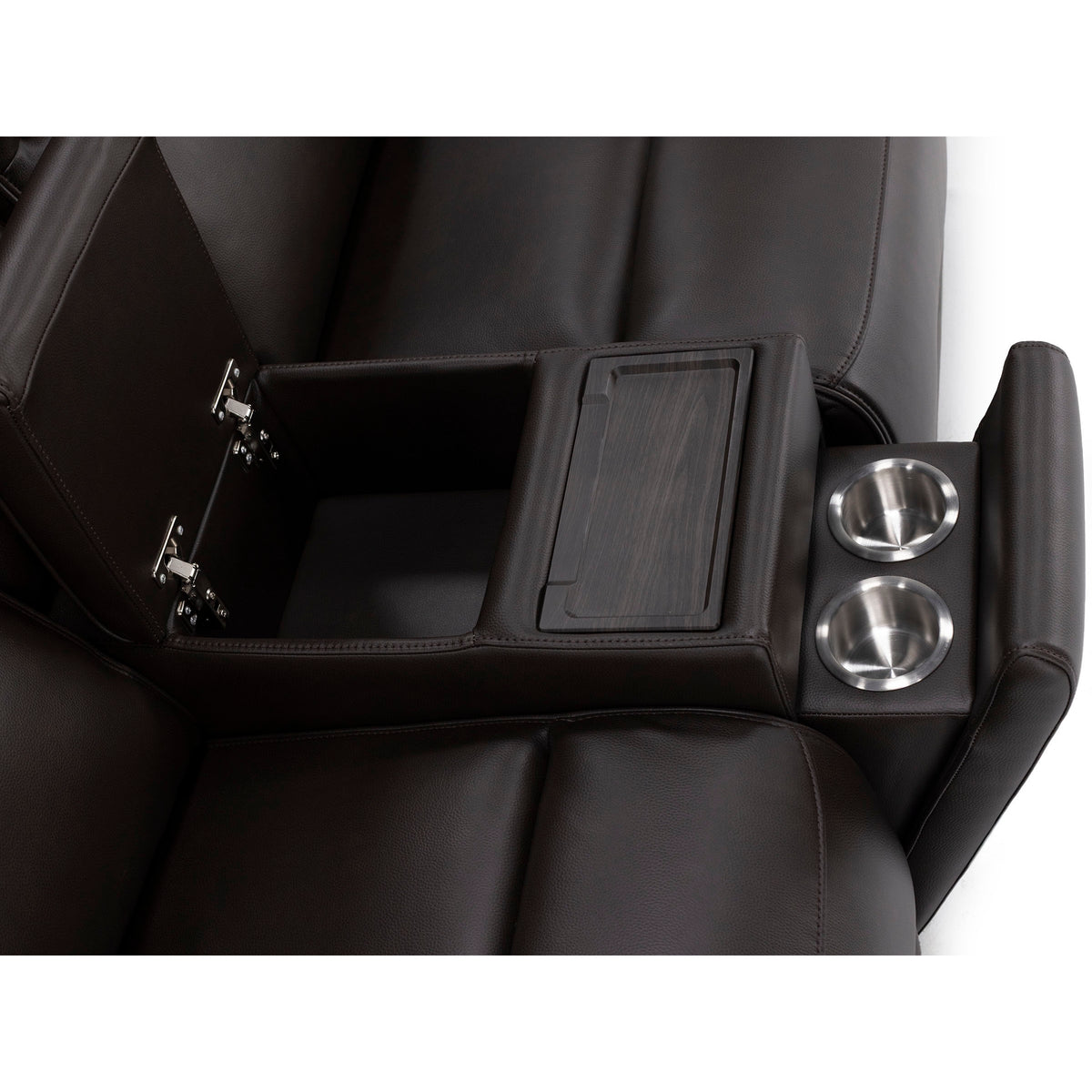 Shawna Power Headrest Reclining Console Loveseat