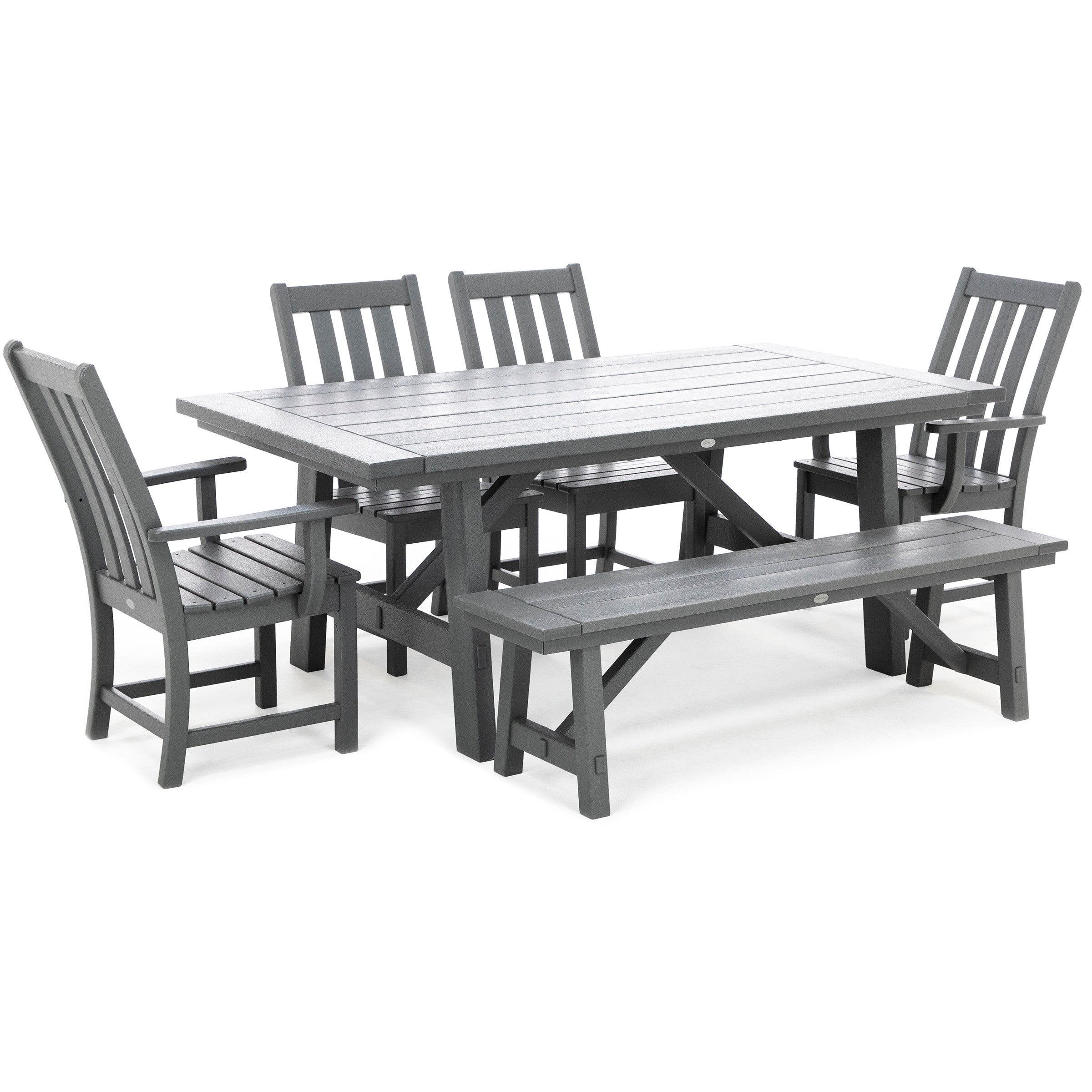 Rustic Farmhouse 60" Backless Bench