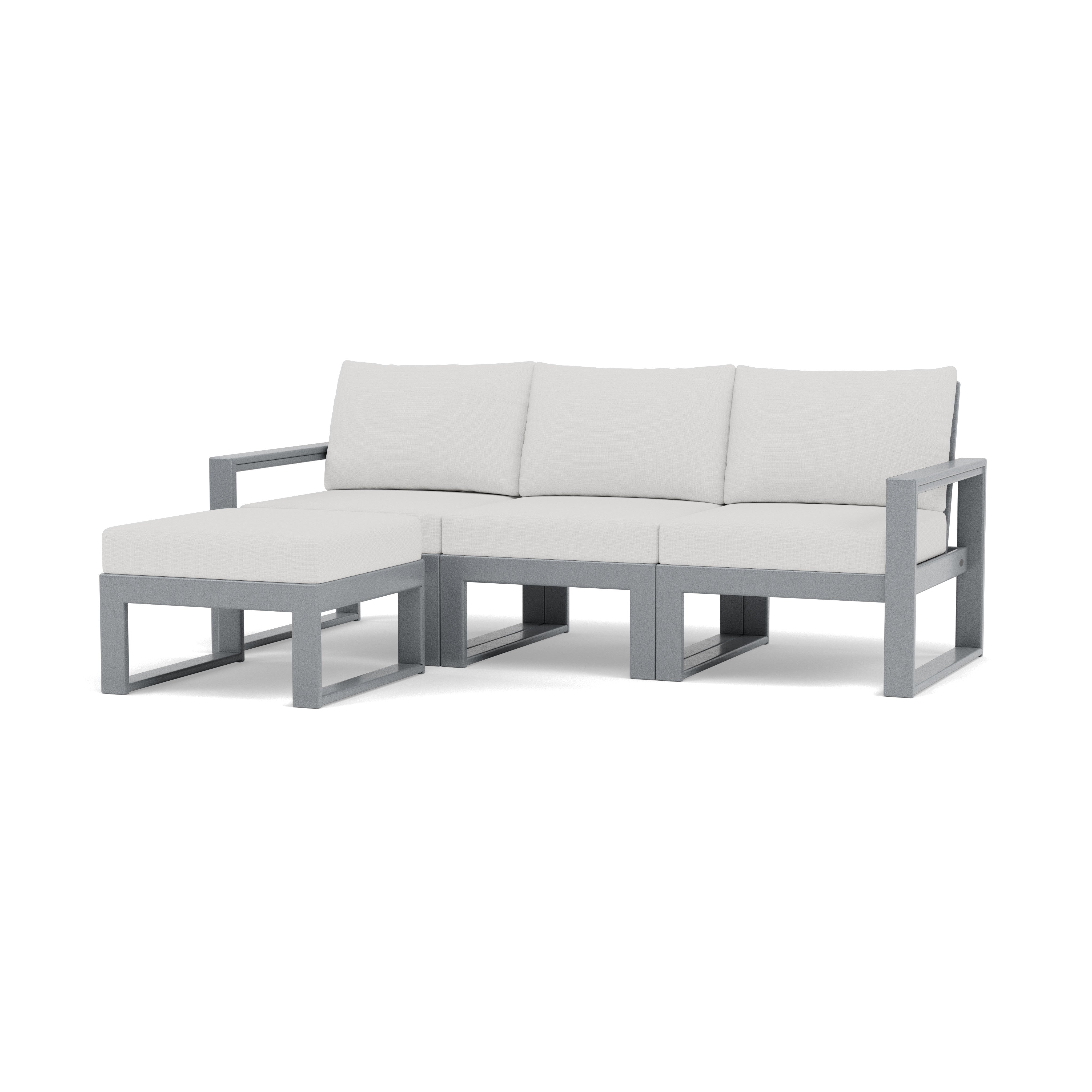 EDGE 4-Piece Modular Sofa With Ottoman