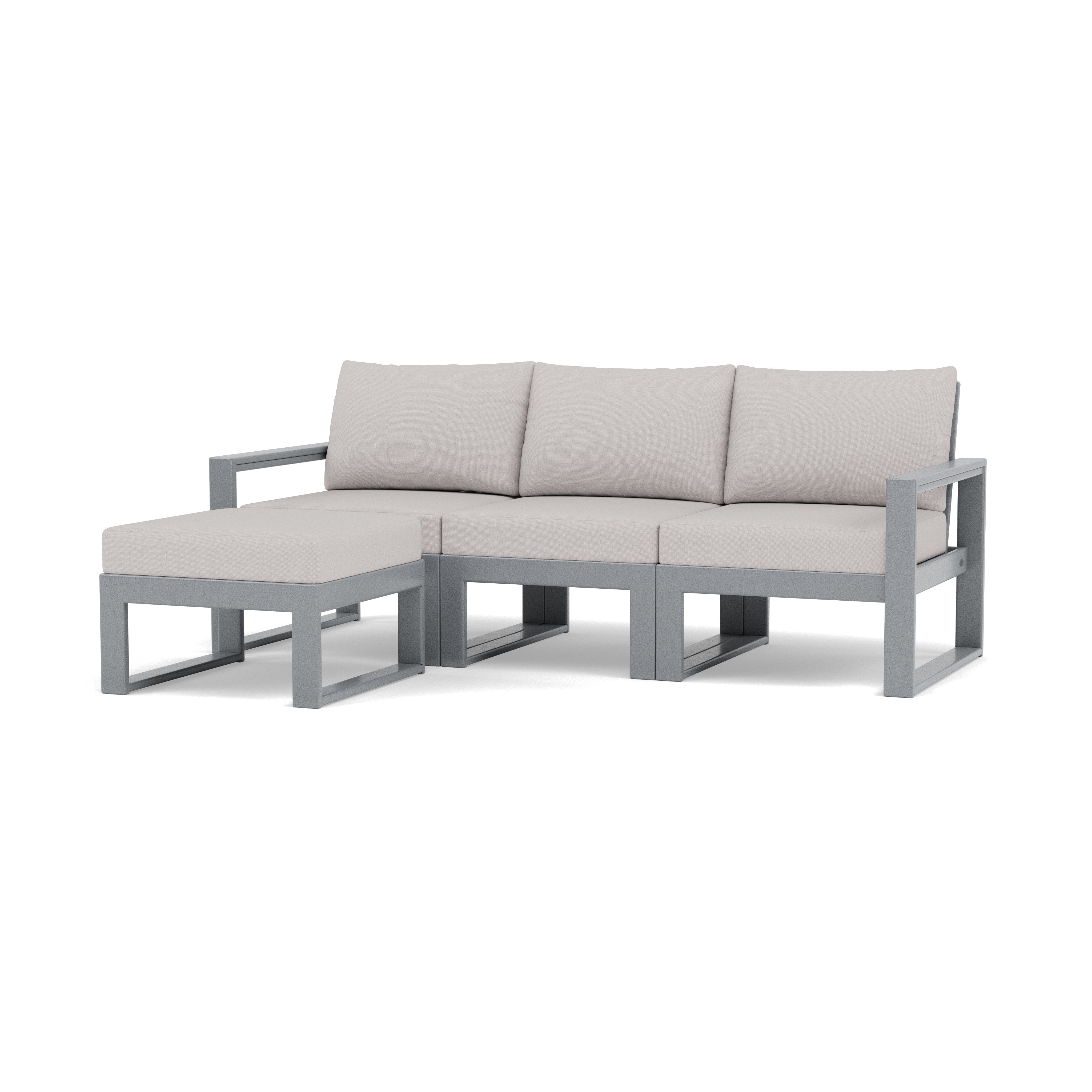 EDGE 4-Piece Modular Sofa With Ottoman