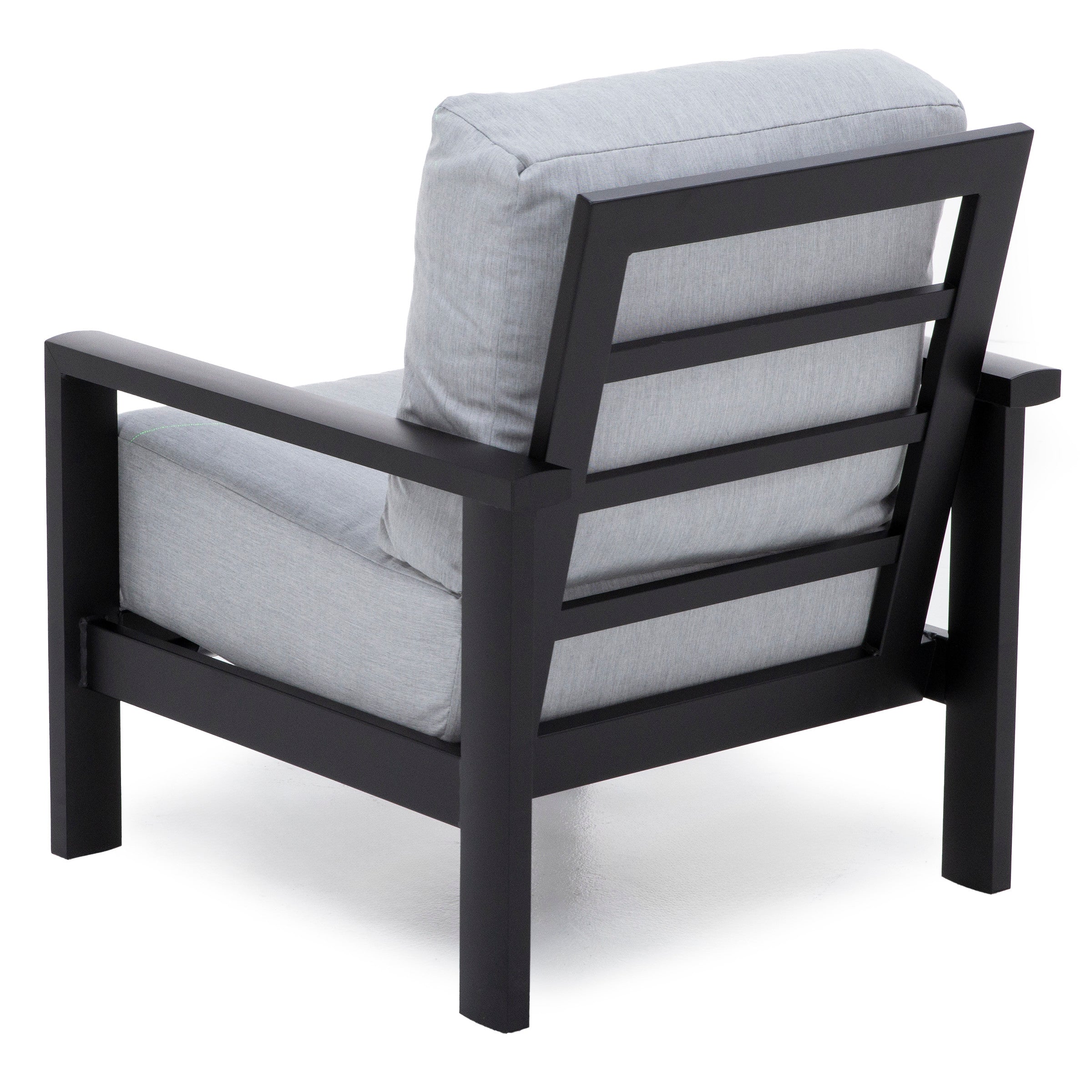 Elements Onyx/Canvas Granite Cushion Chat Chair