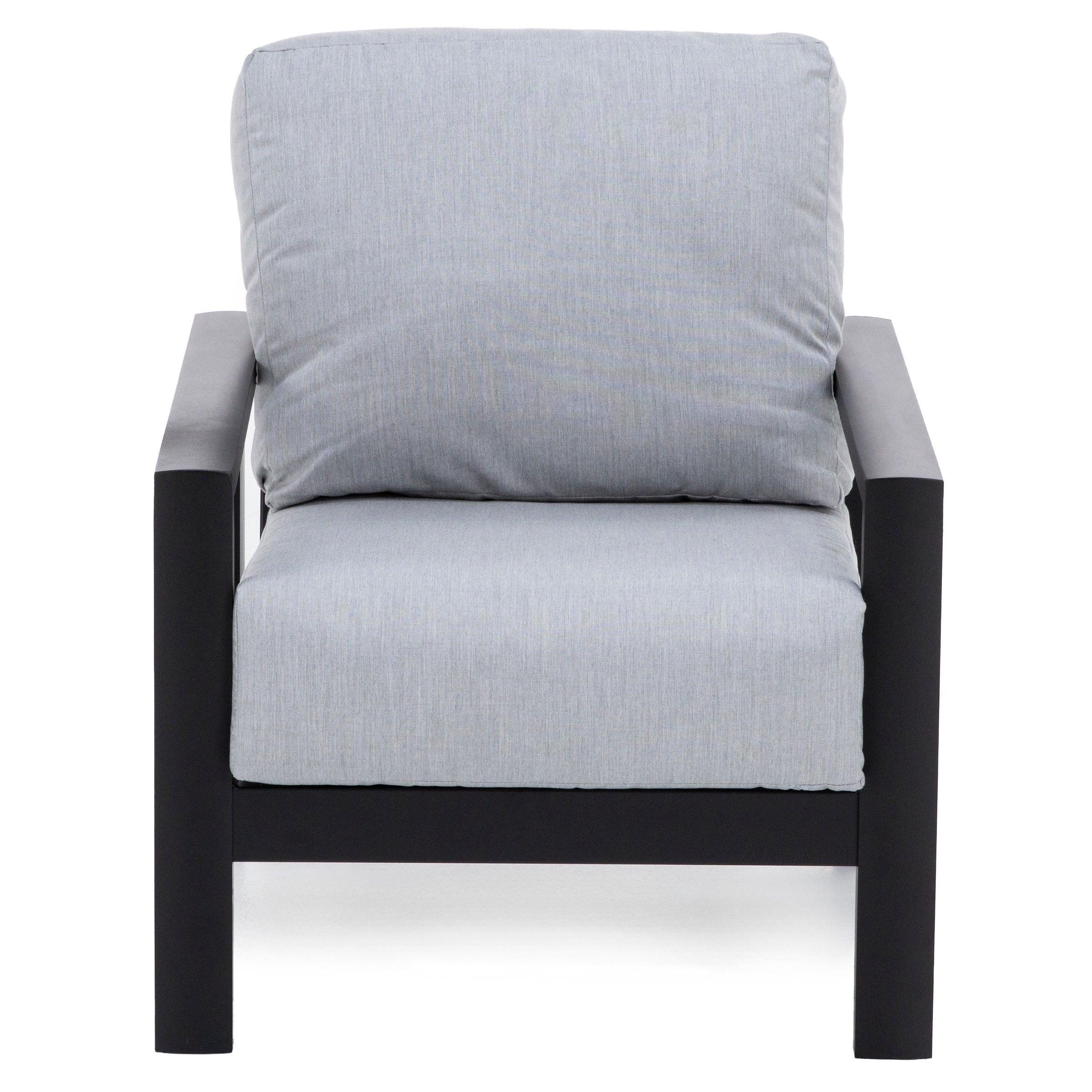 Elements Onyx/Canvas Granite Cushion Chat Chair
