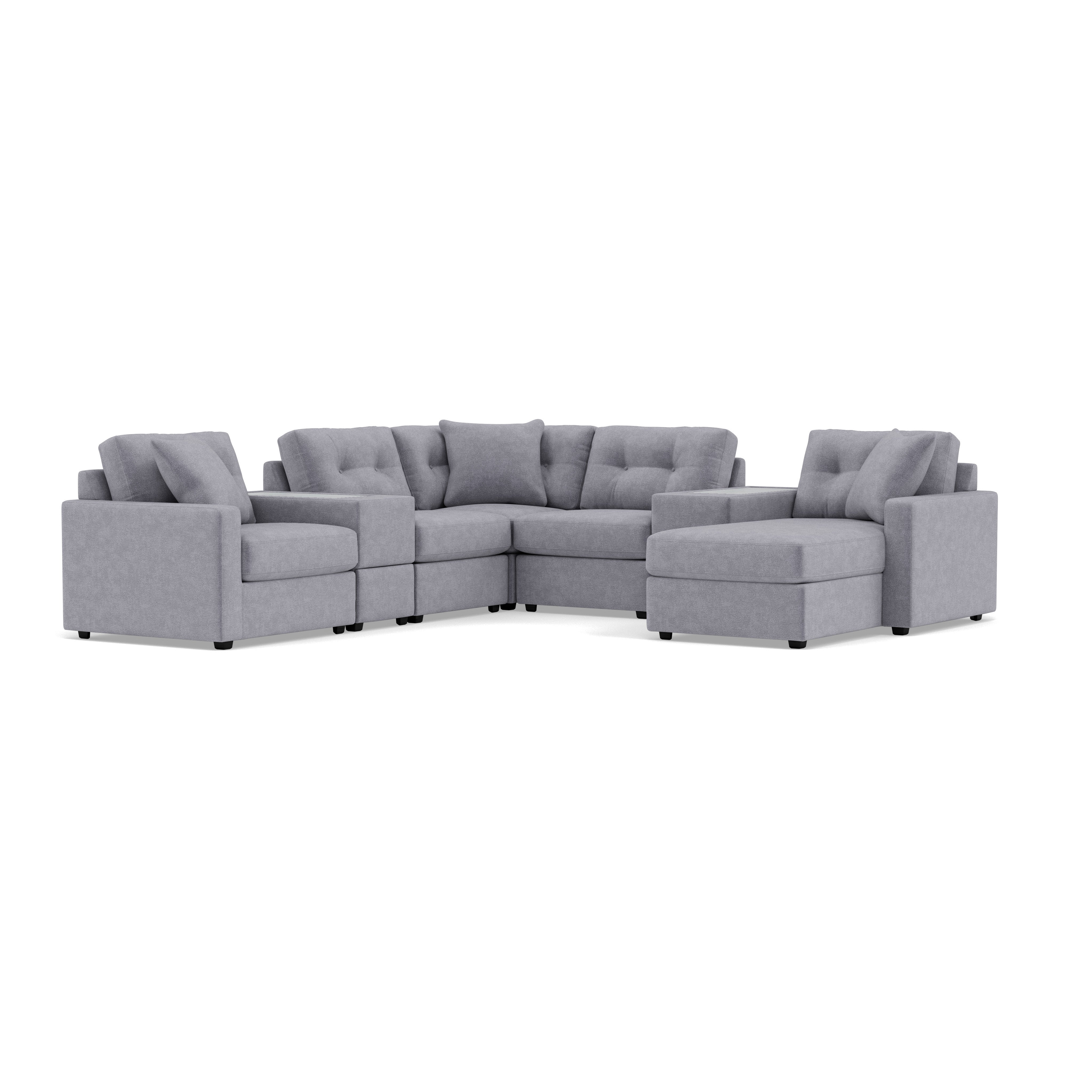 Drew & Jonathan Home Modular One 7-Pc. Chaise Sectional