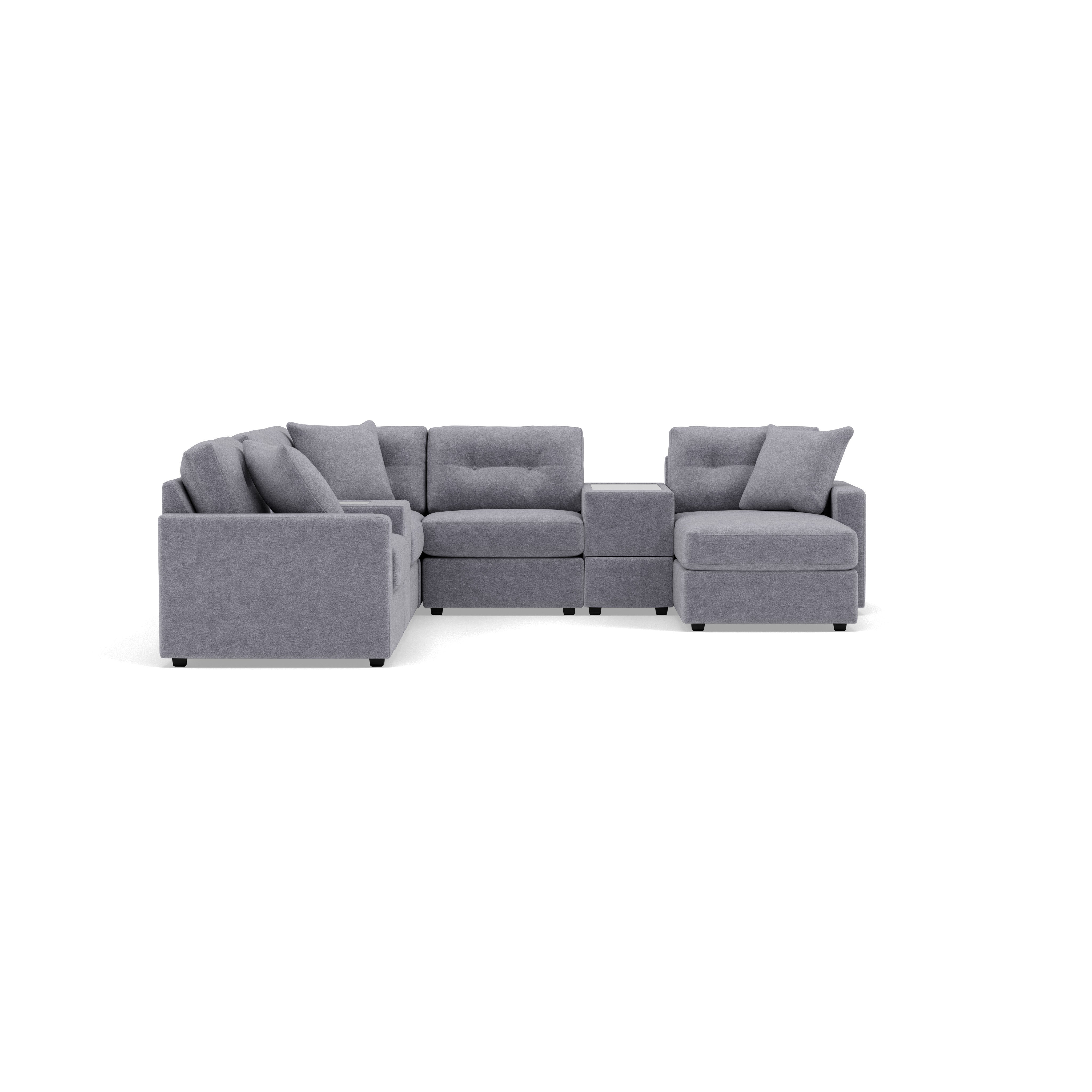 Drew & Jonathan Home Modular One 7-Pc. Chaise Sectional