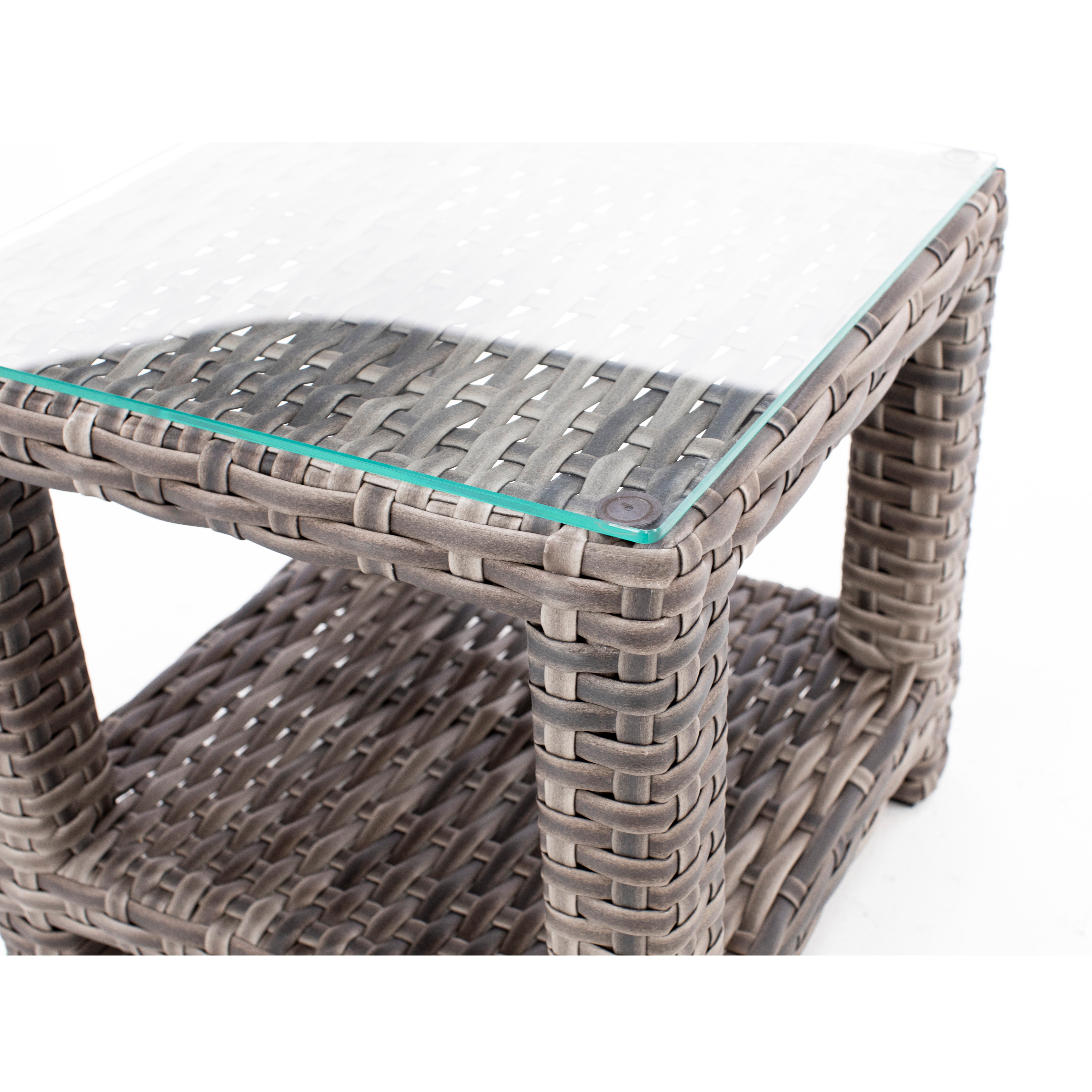 Grand Stafford Glass Top End Table