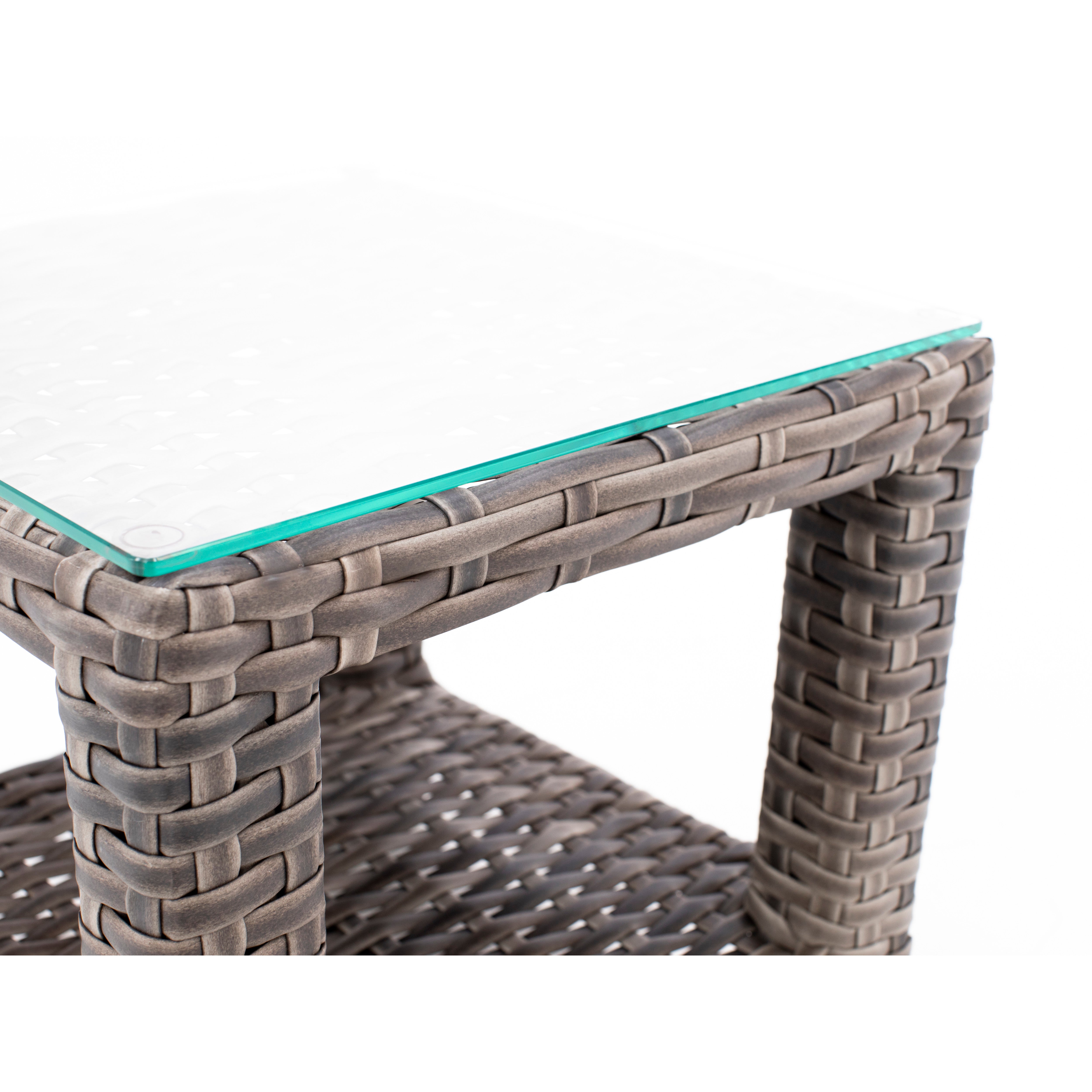 Grand Stafford Glass Top End Table