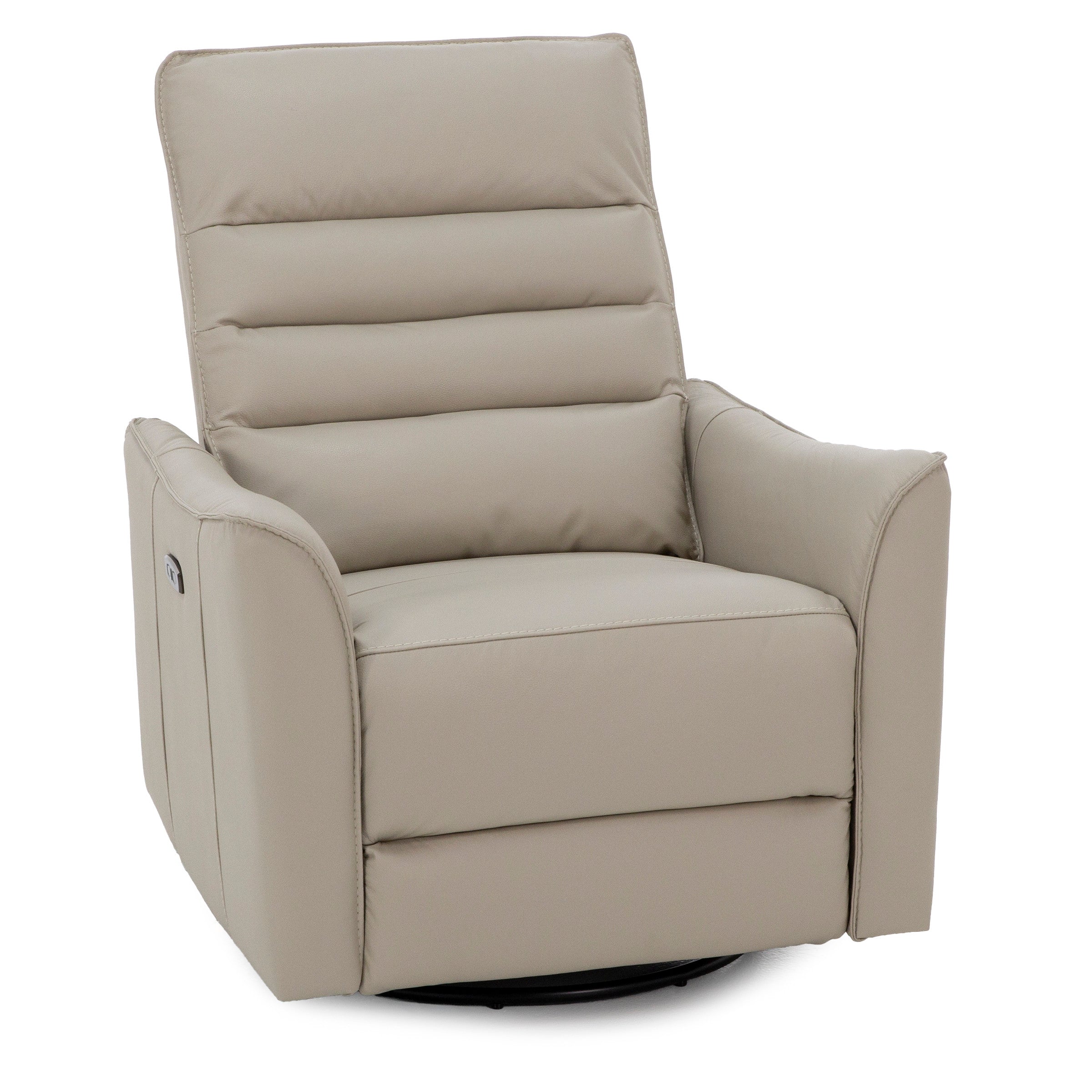 Pasadena Leather Power Headrest Swivel Glider Recliner