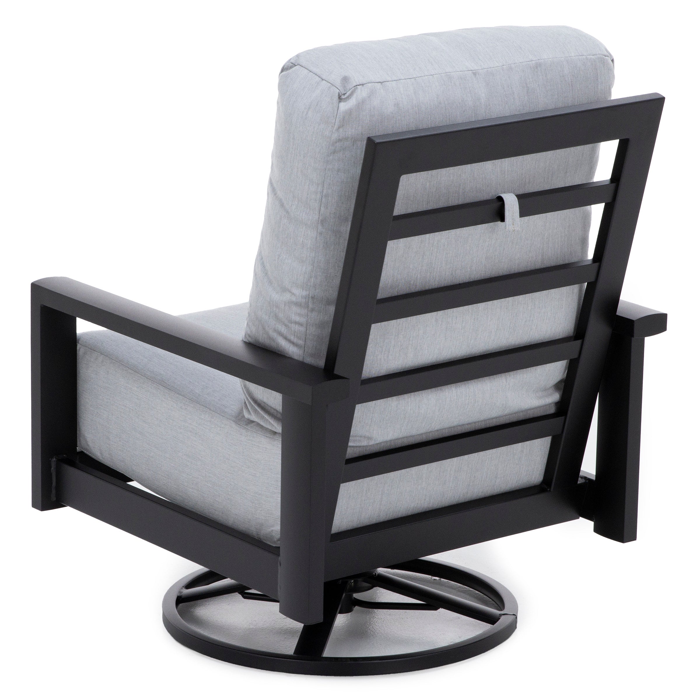 Elements Onyx/Canvas Granite High Back Swivel Rocker