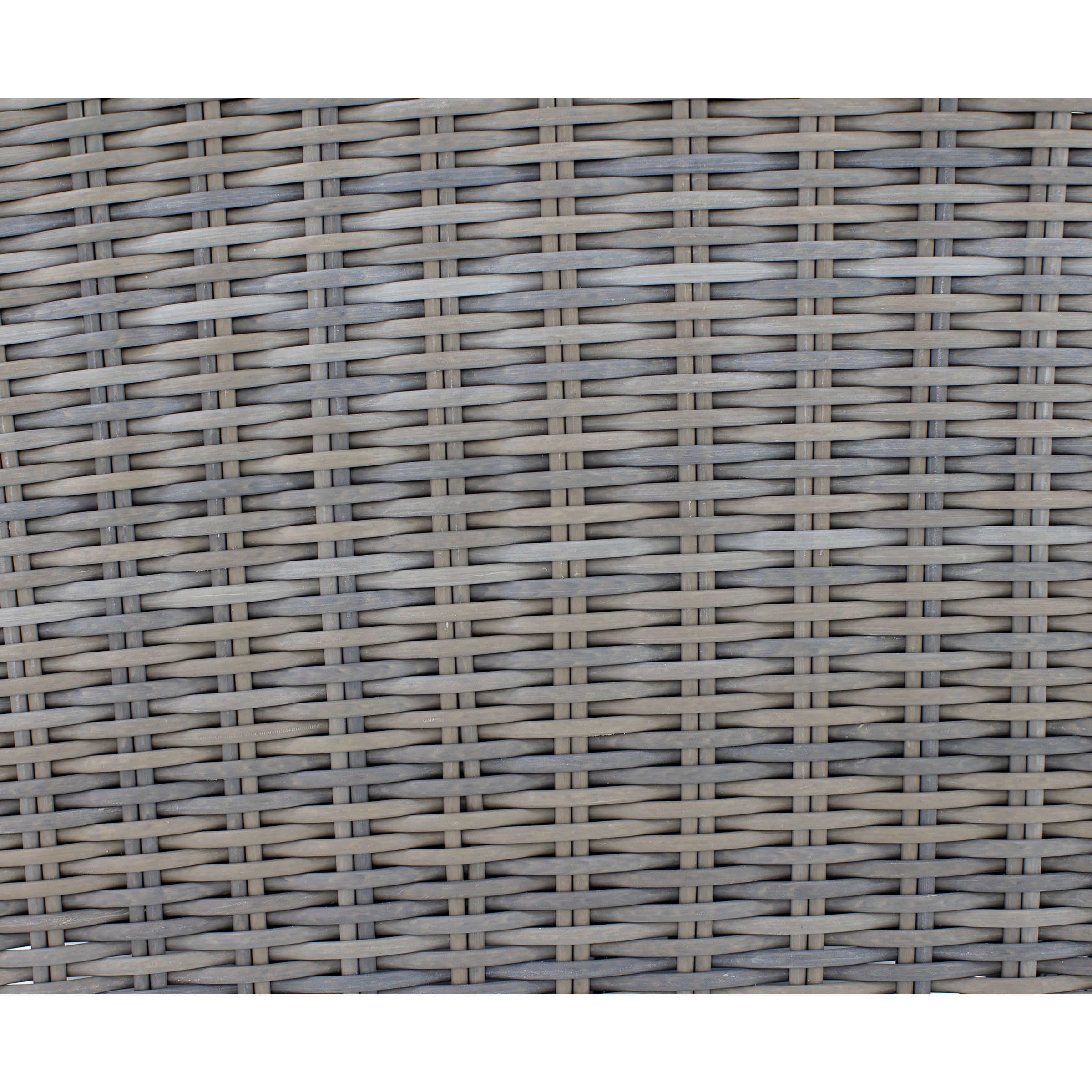 Close-up of gray woven wicker texture.