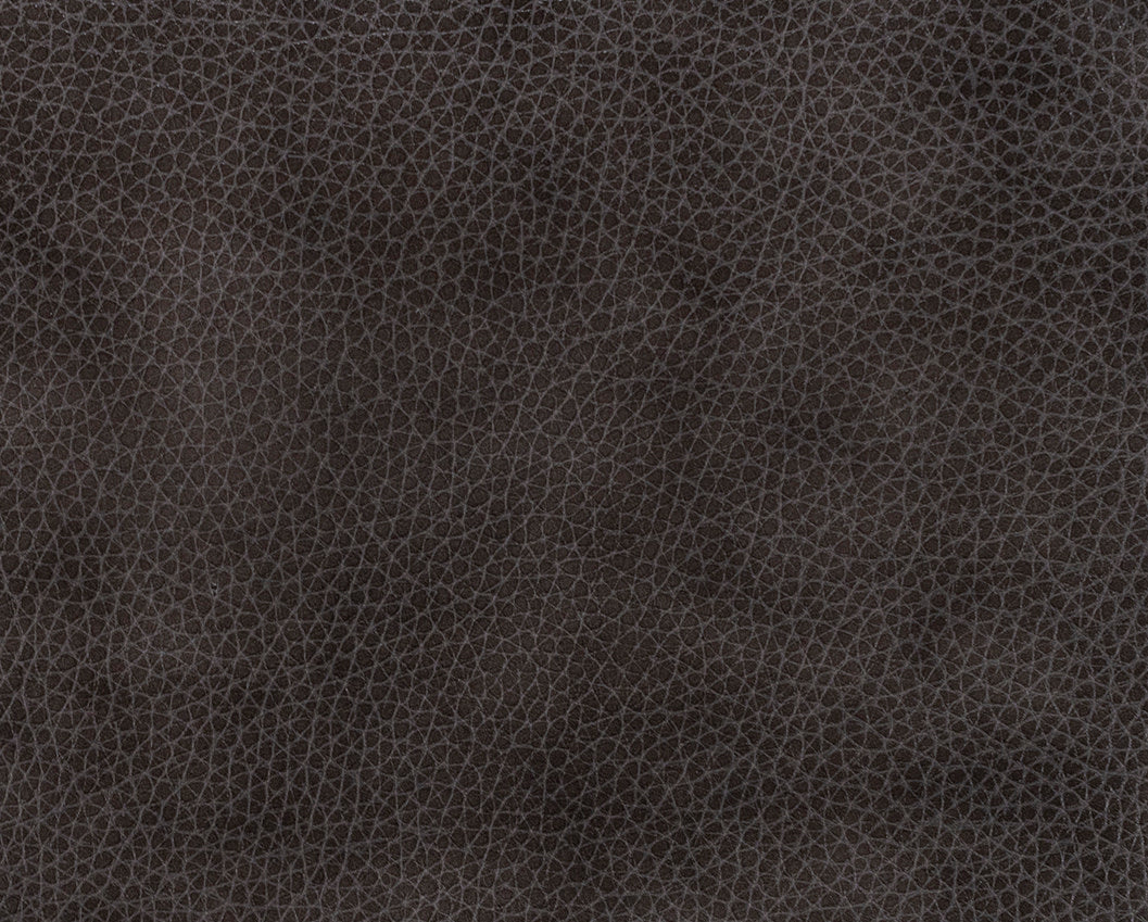 Dark textured leather material sample