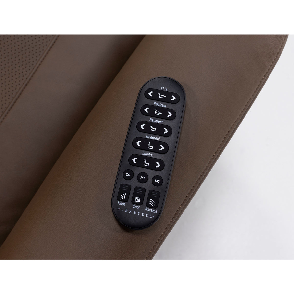 Zen Haven Leather Power Swivel Recliner with Power Headrest, Heat, Massage, Ventilation and Wireless Remote