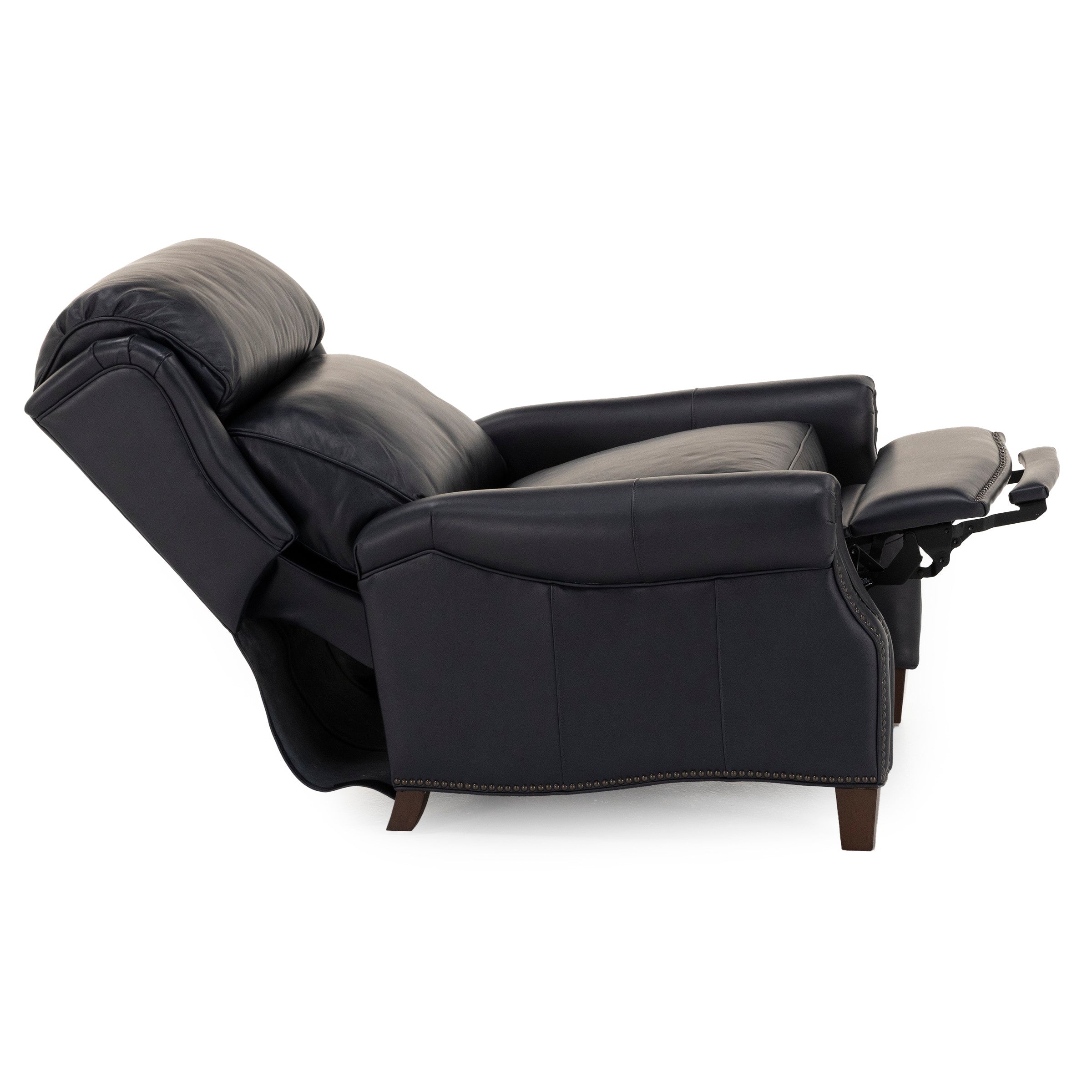 Gordon Leather High Leg Wing Back Recliner