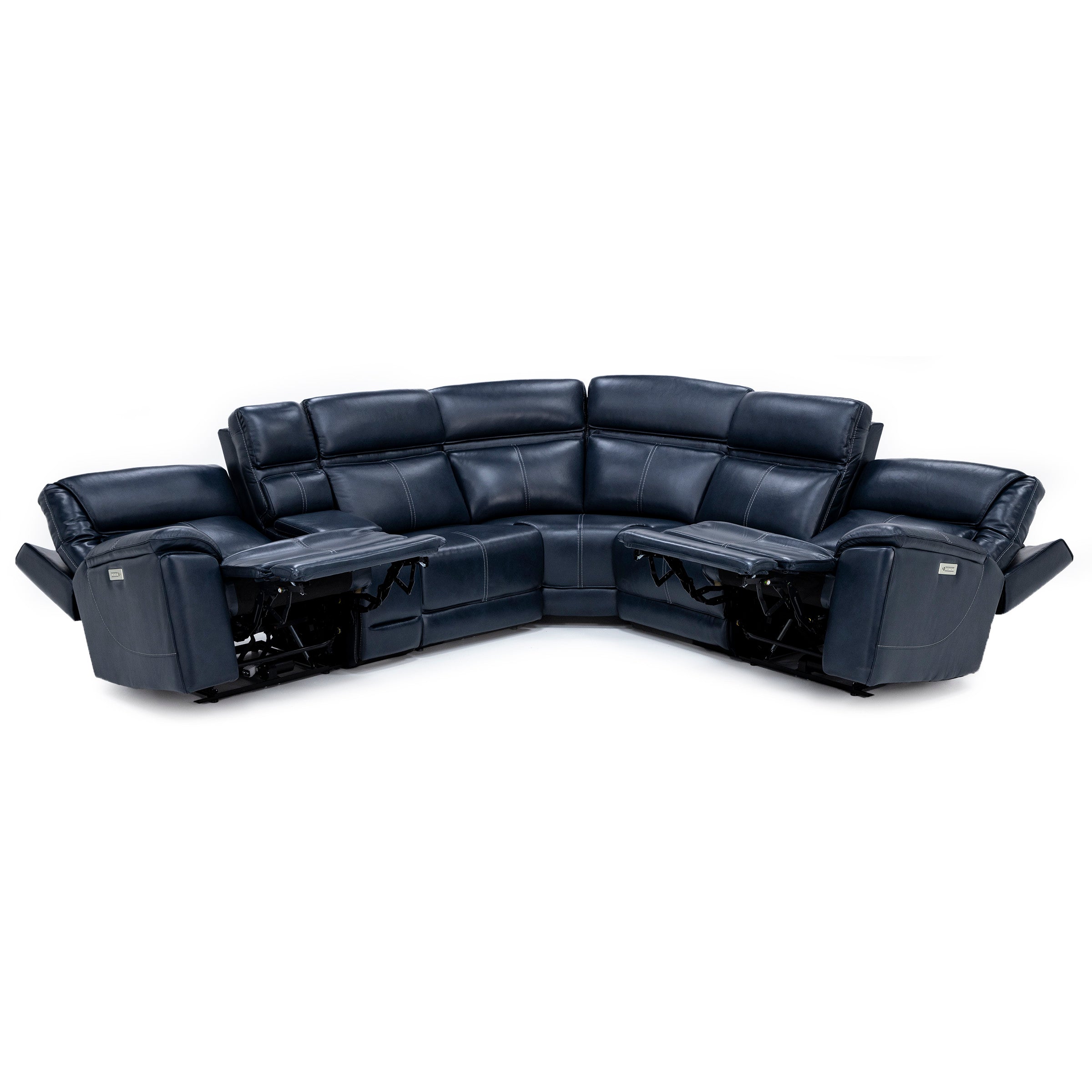 Duke 6-Pc. Leather Fully Loaded Zero Gravity Reclining Modular