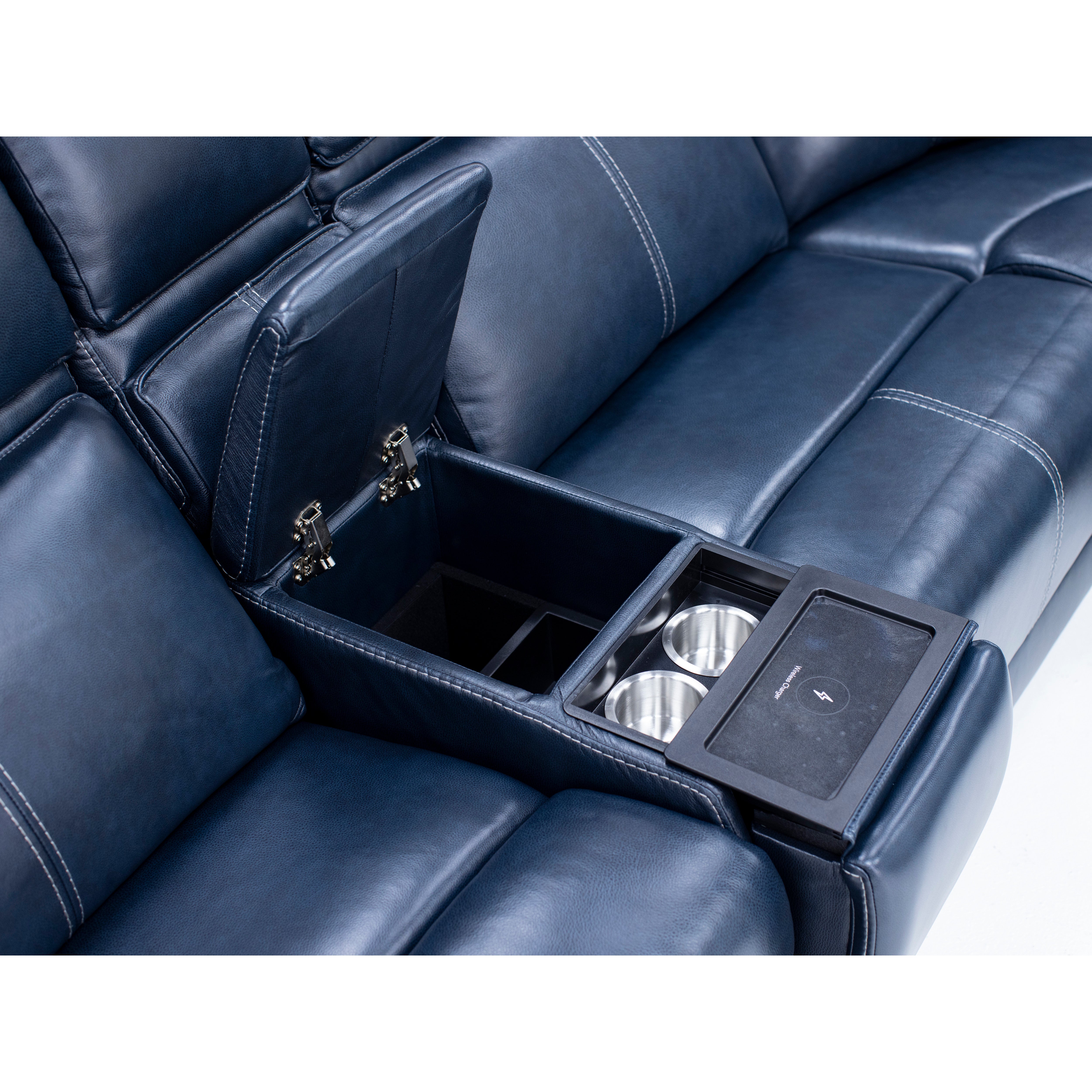 Duke 6-Pc. Leather Fully Loaded Zero Gravity Reclining Modular