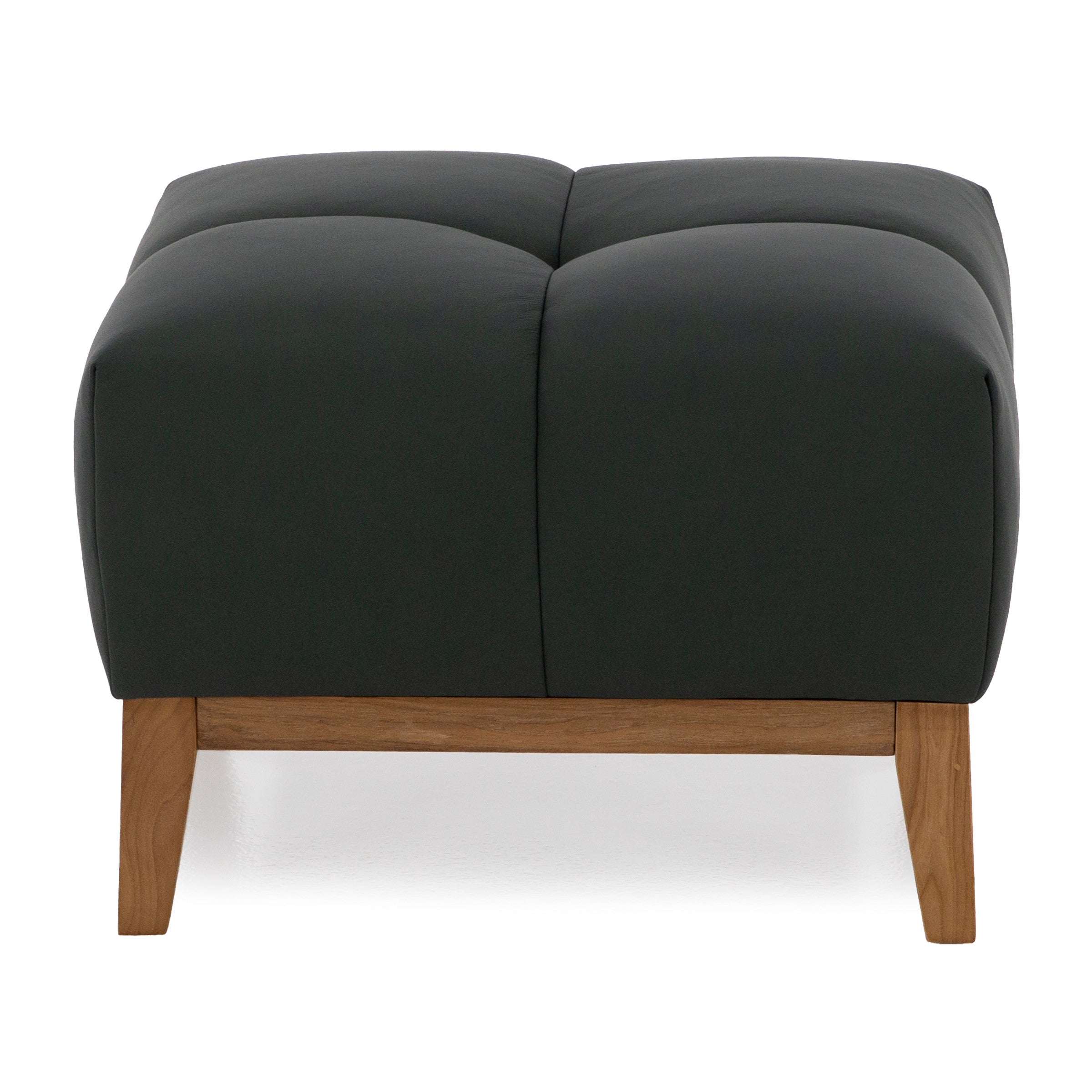 Rose Leather Ottoman