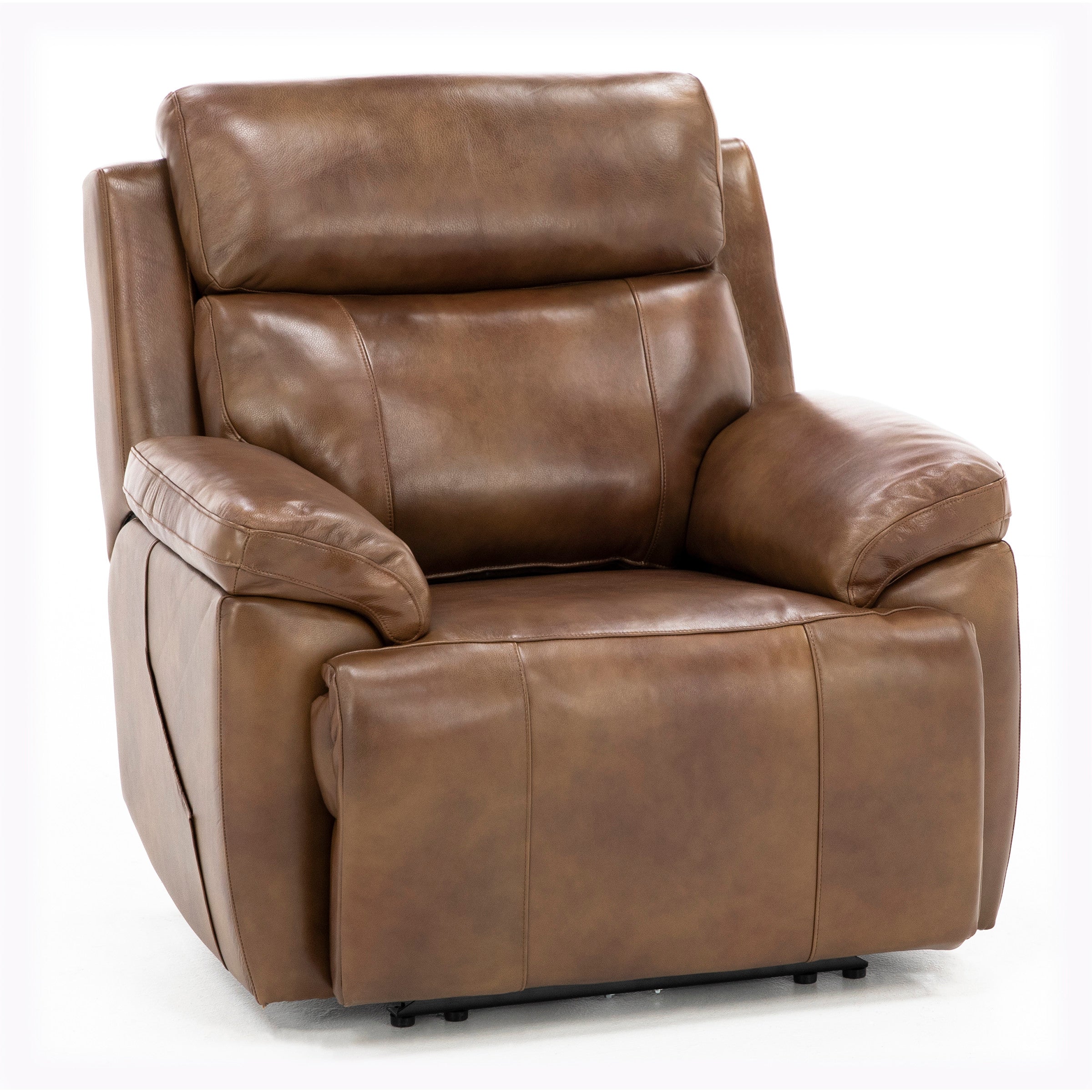 Direct Designs Evanston Leather Fully Loaded Recliner with Air Massage and Heat