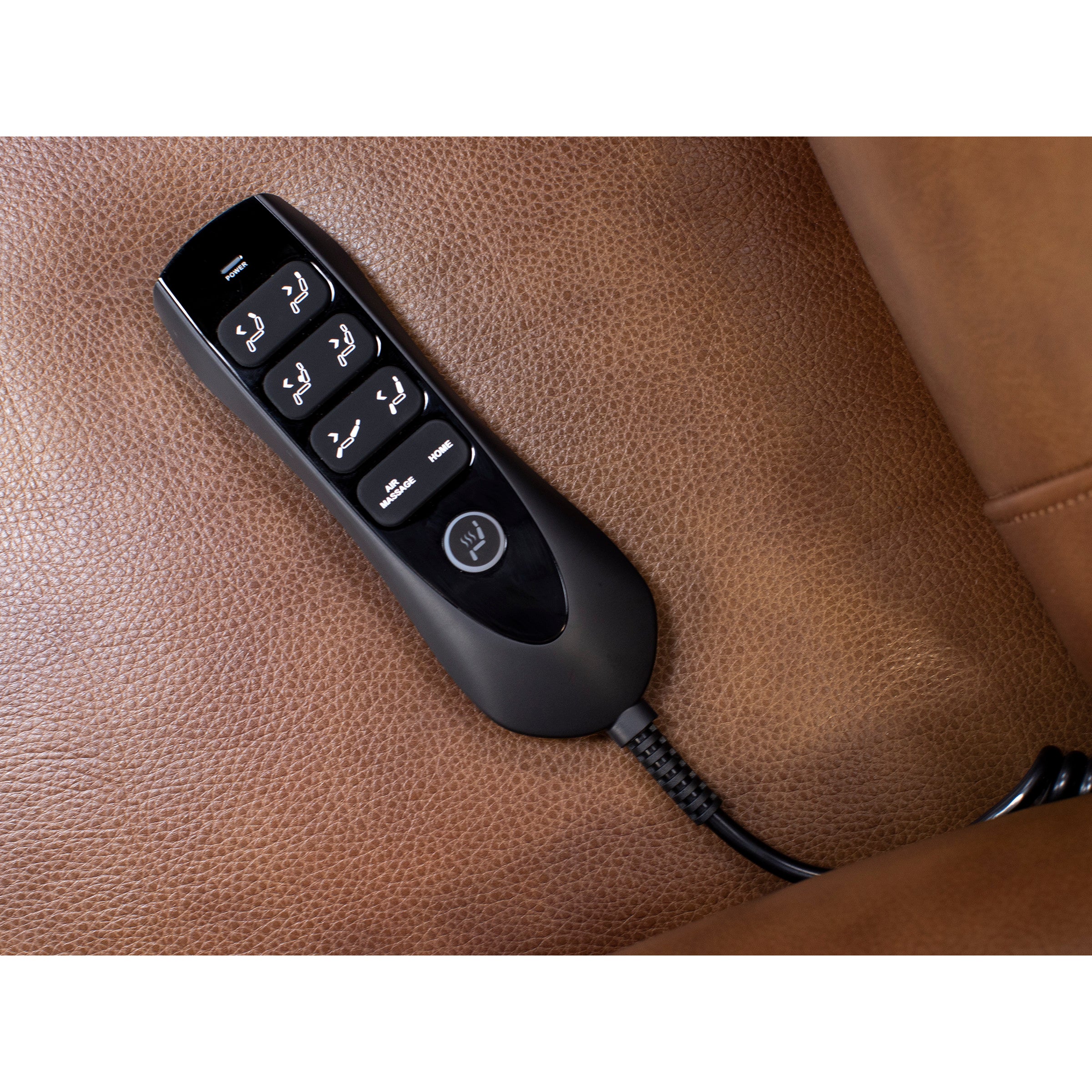 Direct Designs Evanston Leather Fully Loaded Recliner with Air Massage and Heat