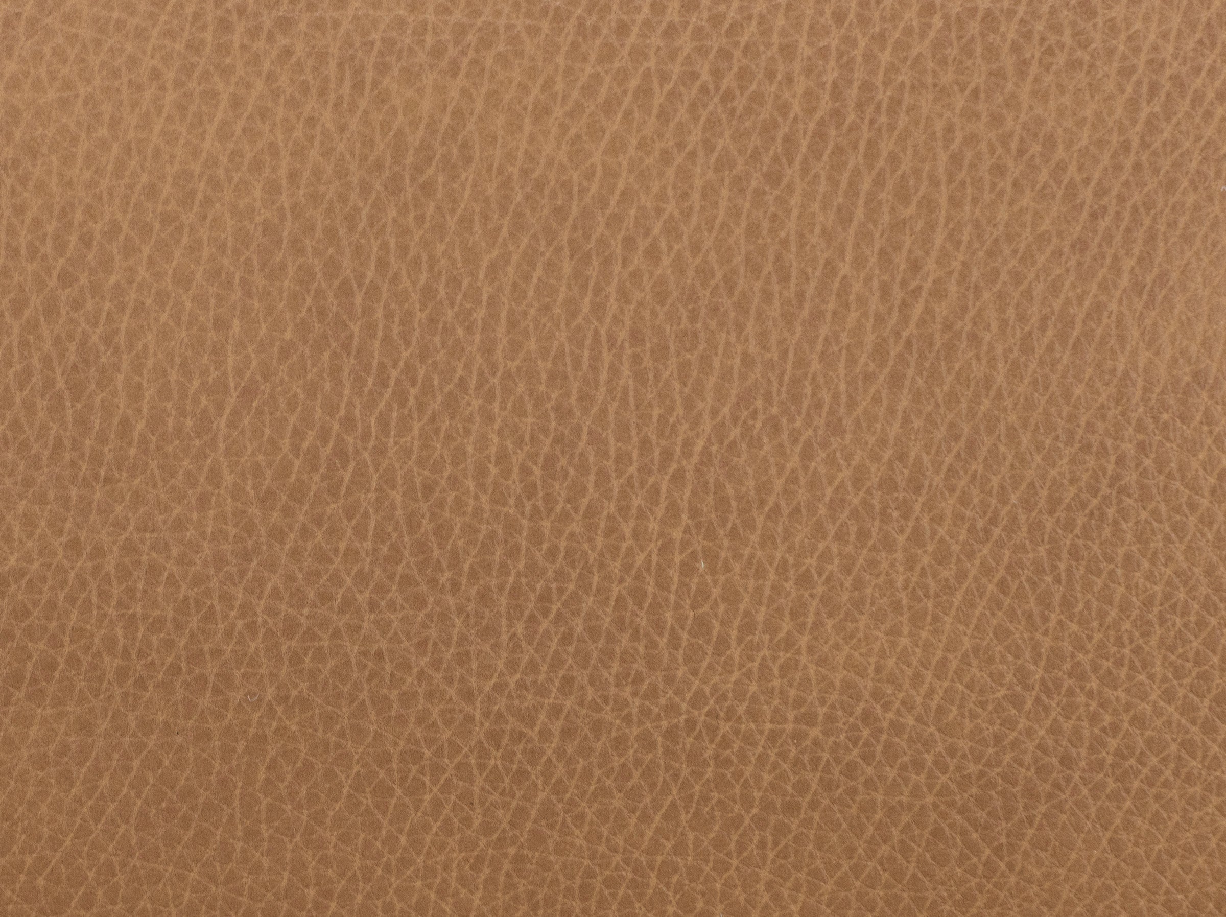Close-up of light brown textured leather material