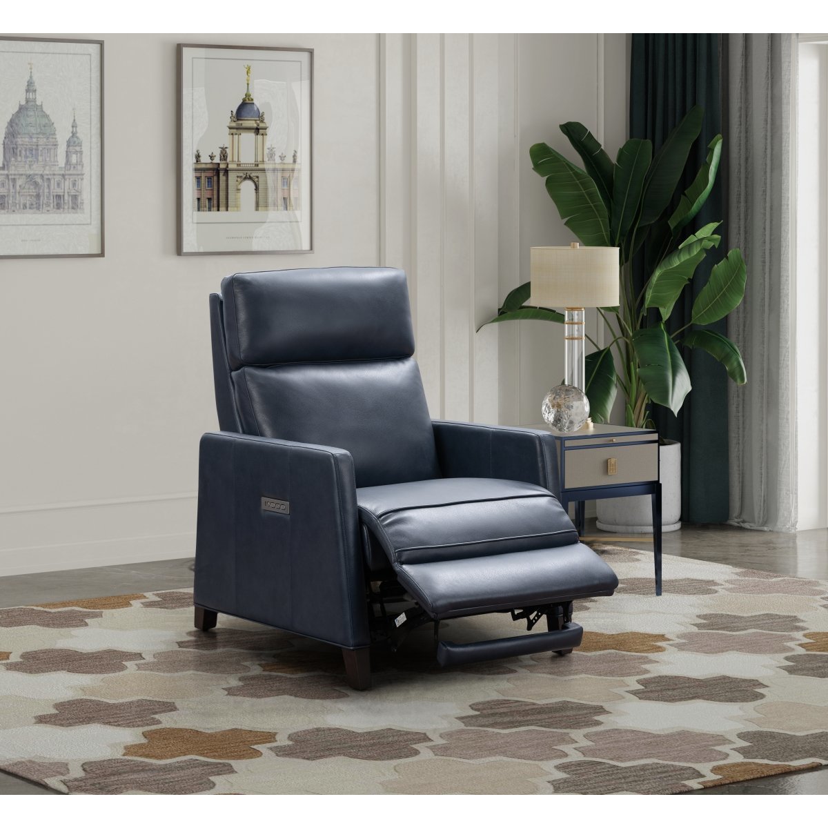 Jaime Leather Fully Loaded Zero Gravity High Leg Recliner